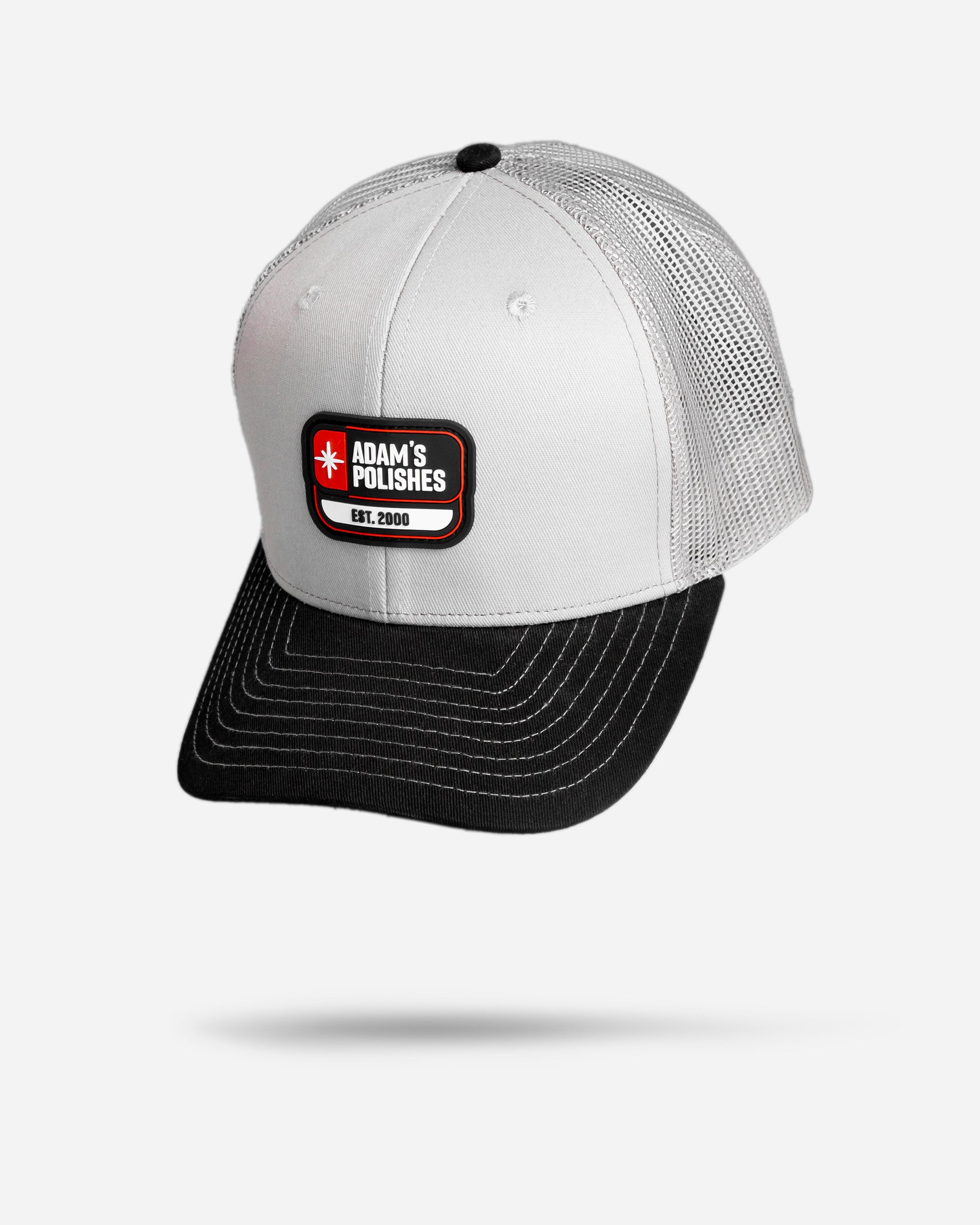 Adam's Shine Patch Grey & Grey Mesh Trucker Hat