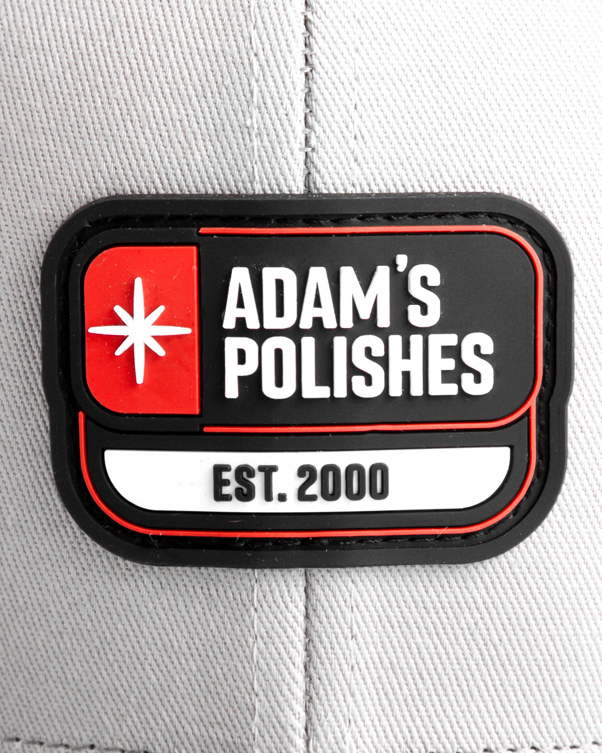 Adam's Shine Patch Grey & Black Mesh Trucker Hat