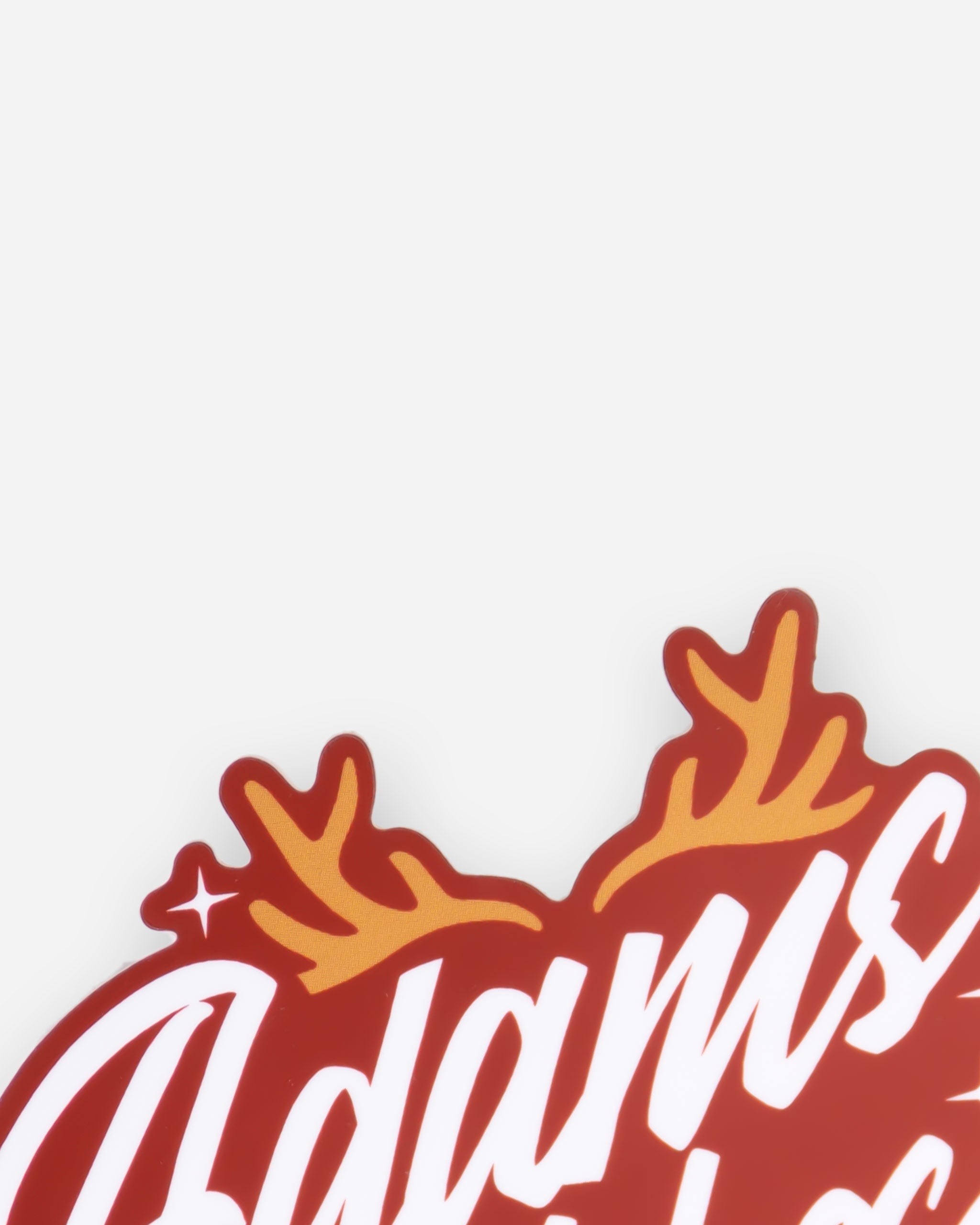 Adam's Holiday Antlers Sticker