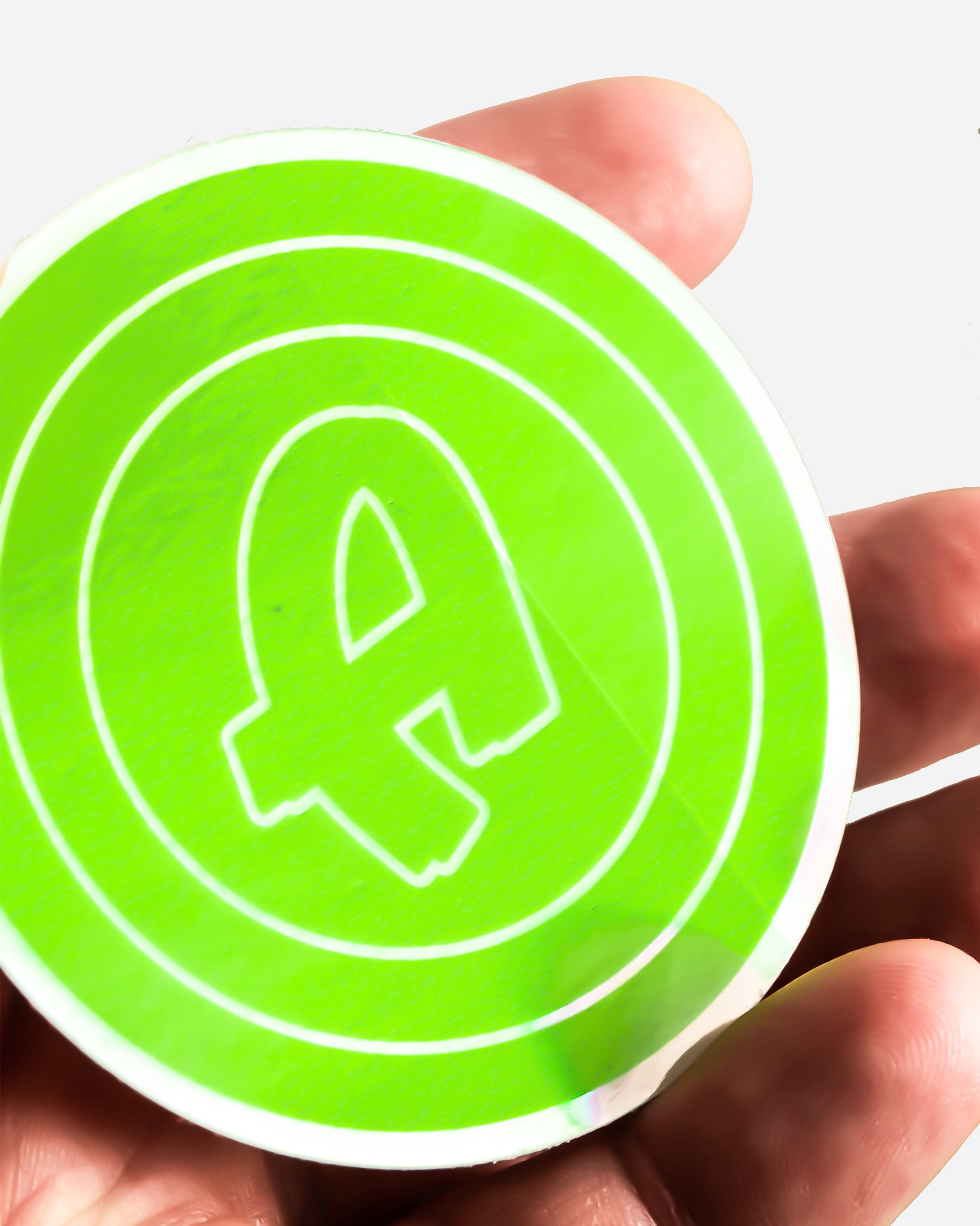 Adam's 3" Green Holographic Sticker