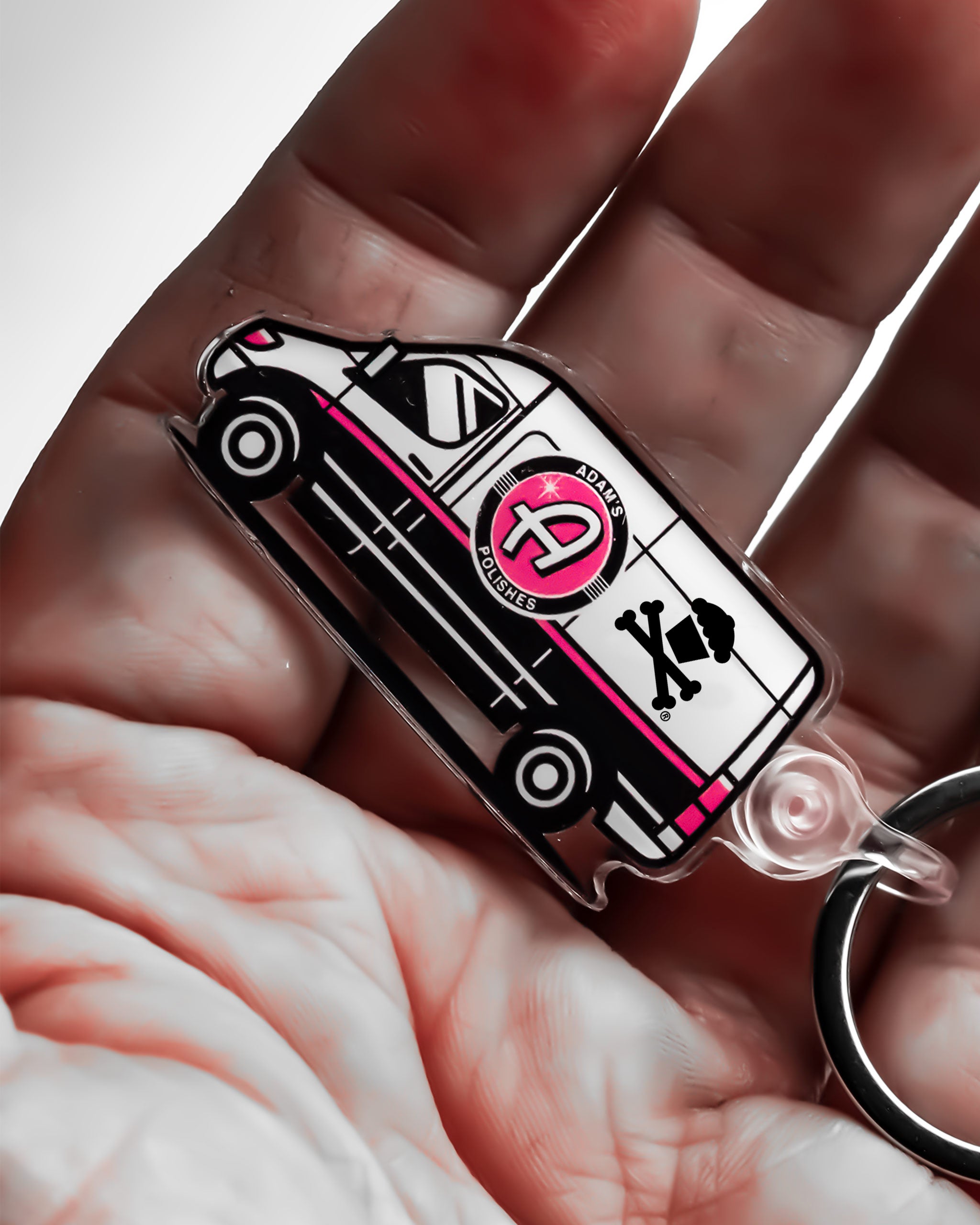 Adam's Polishes x Johnny Cupcakes Keychain