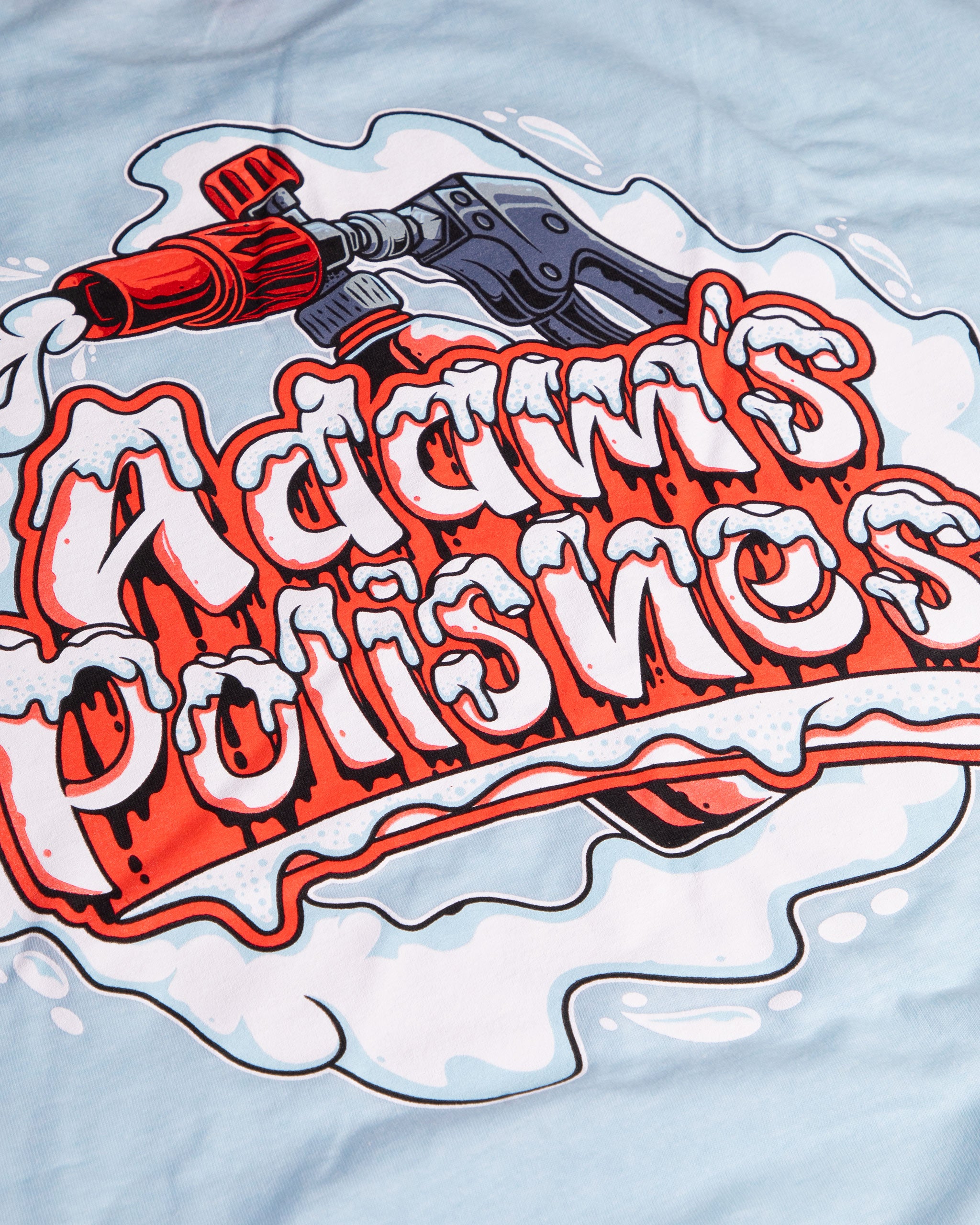 Adam's Light Blue Foam Cannon T-Shirt