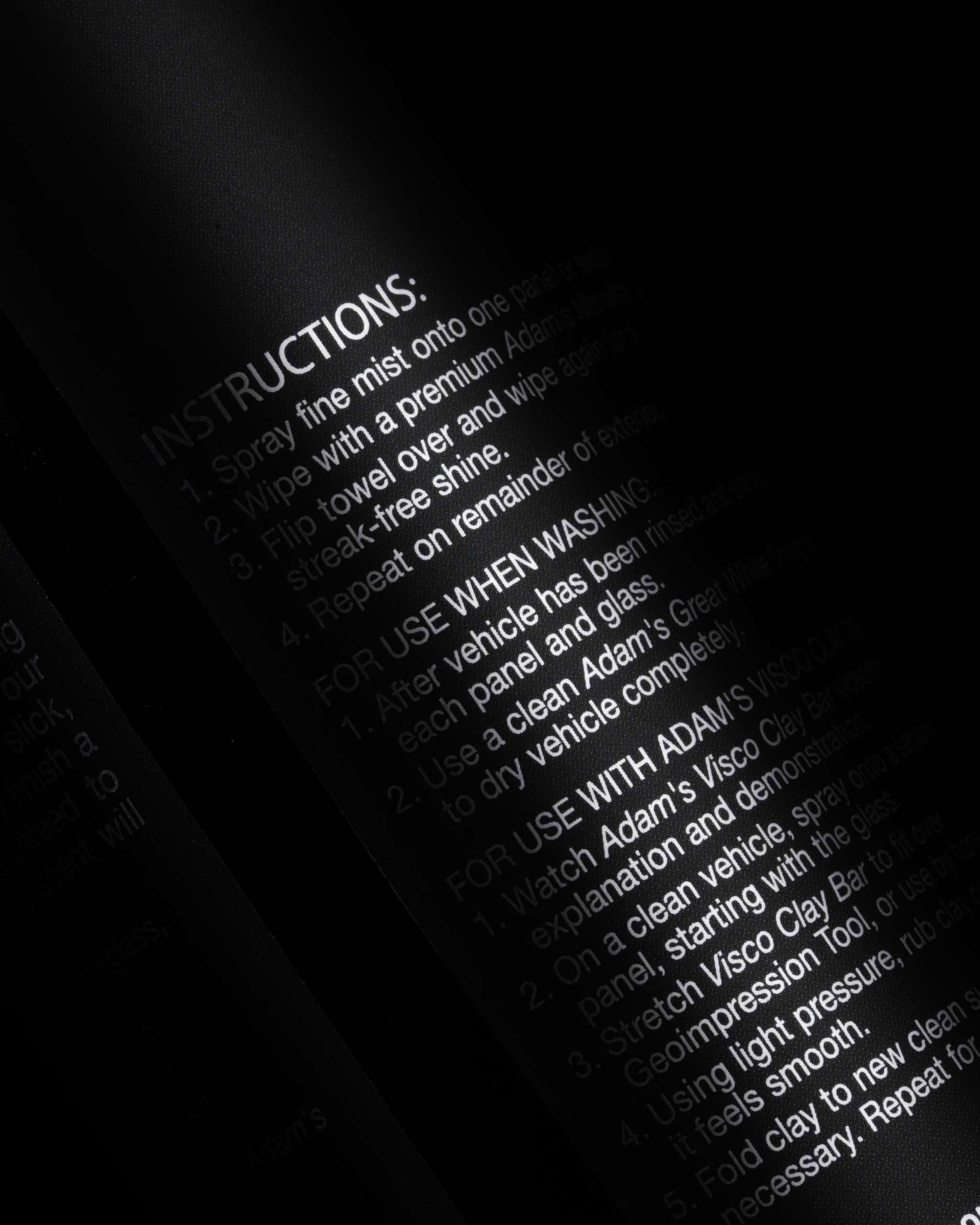 Adam's Midnight Detail Spray
