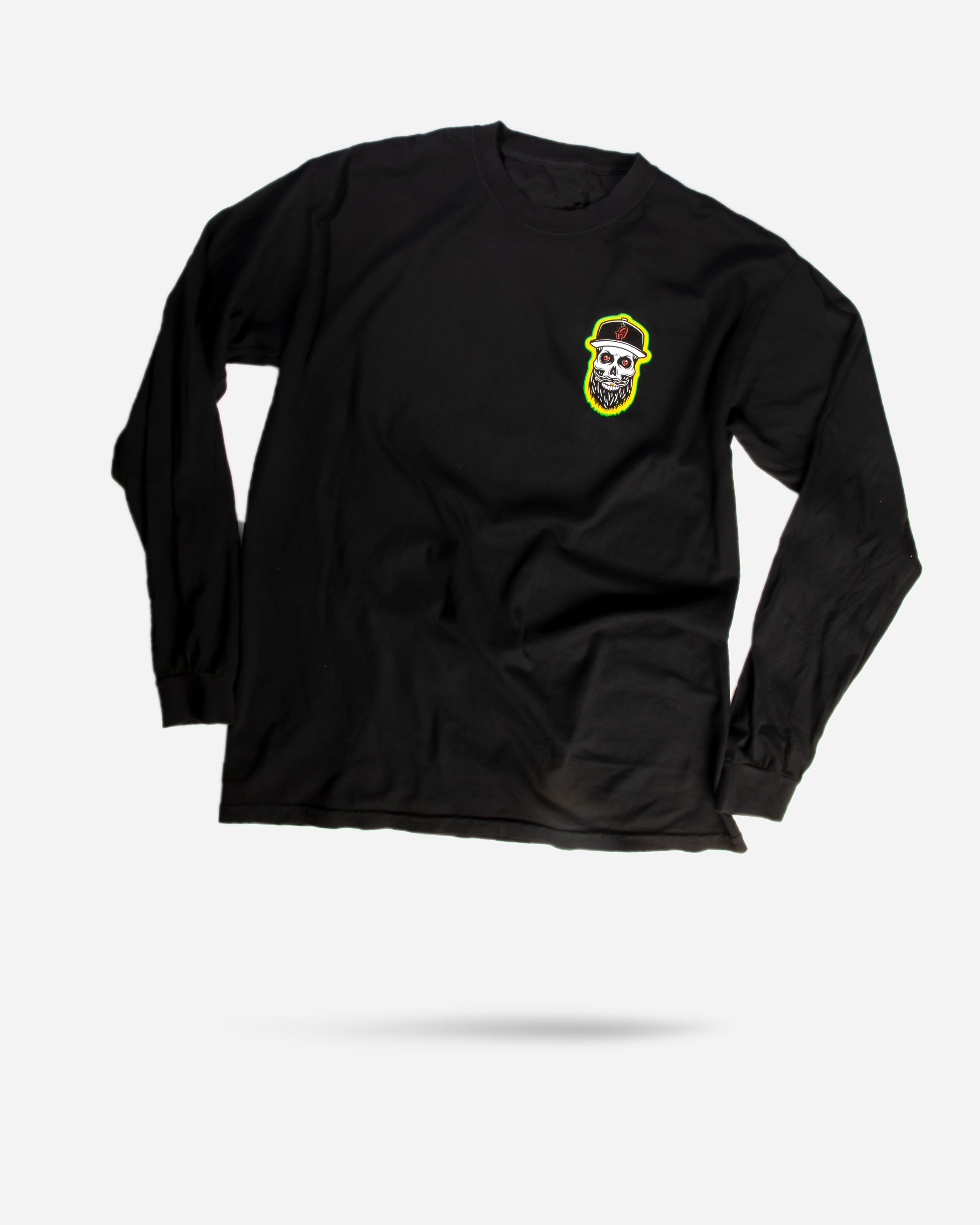Adam's Skeleton Black Long-Sleeve T-Shirt
