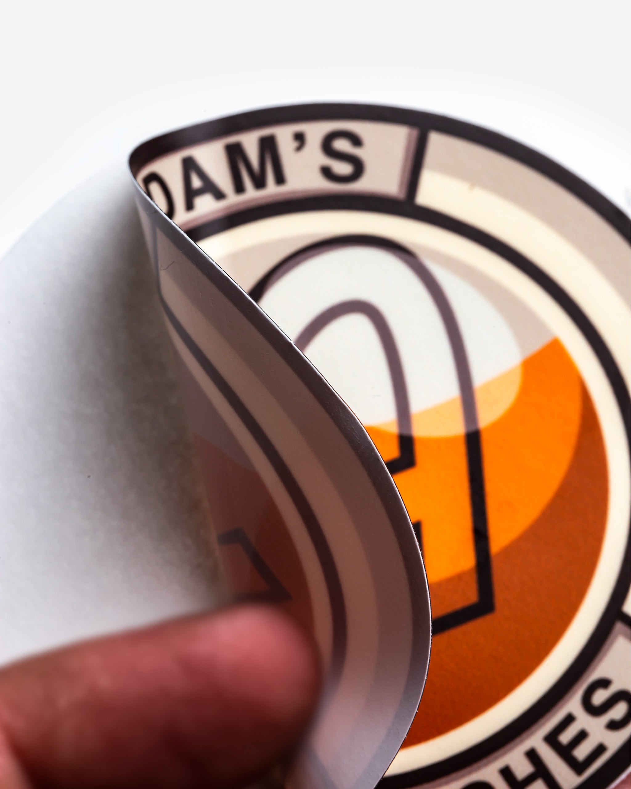 Adam's 3" Pumpkin Spice Logo Sticker