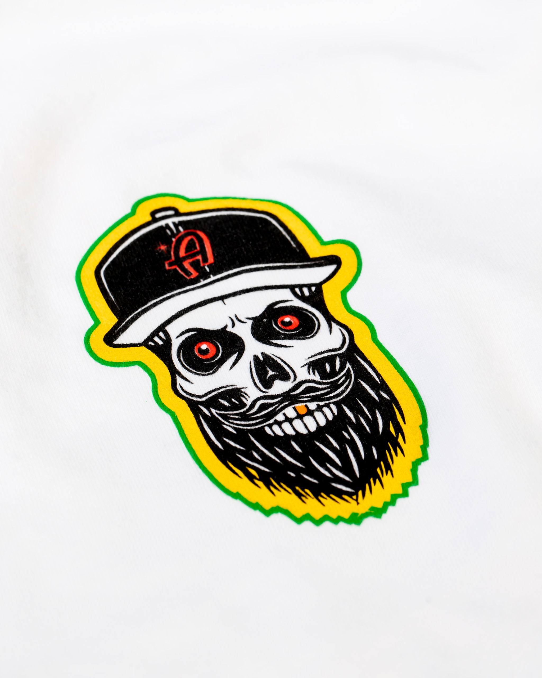 Adam's Skeleton White Long-Sleeve T-Shirt