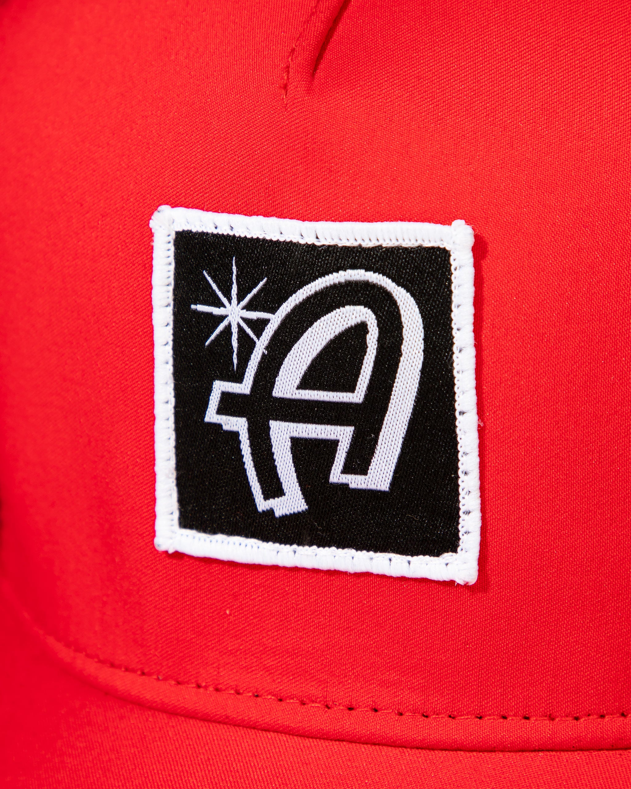 Adam's Red Curved Trucker Hat