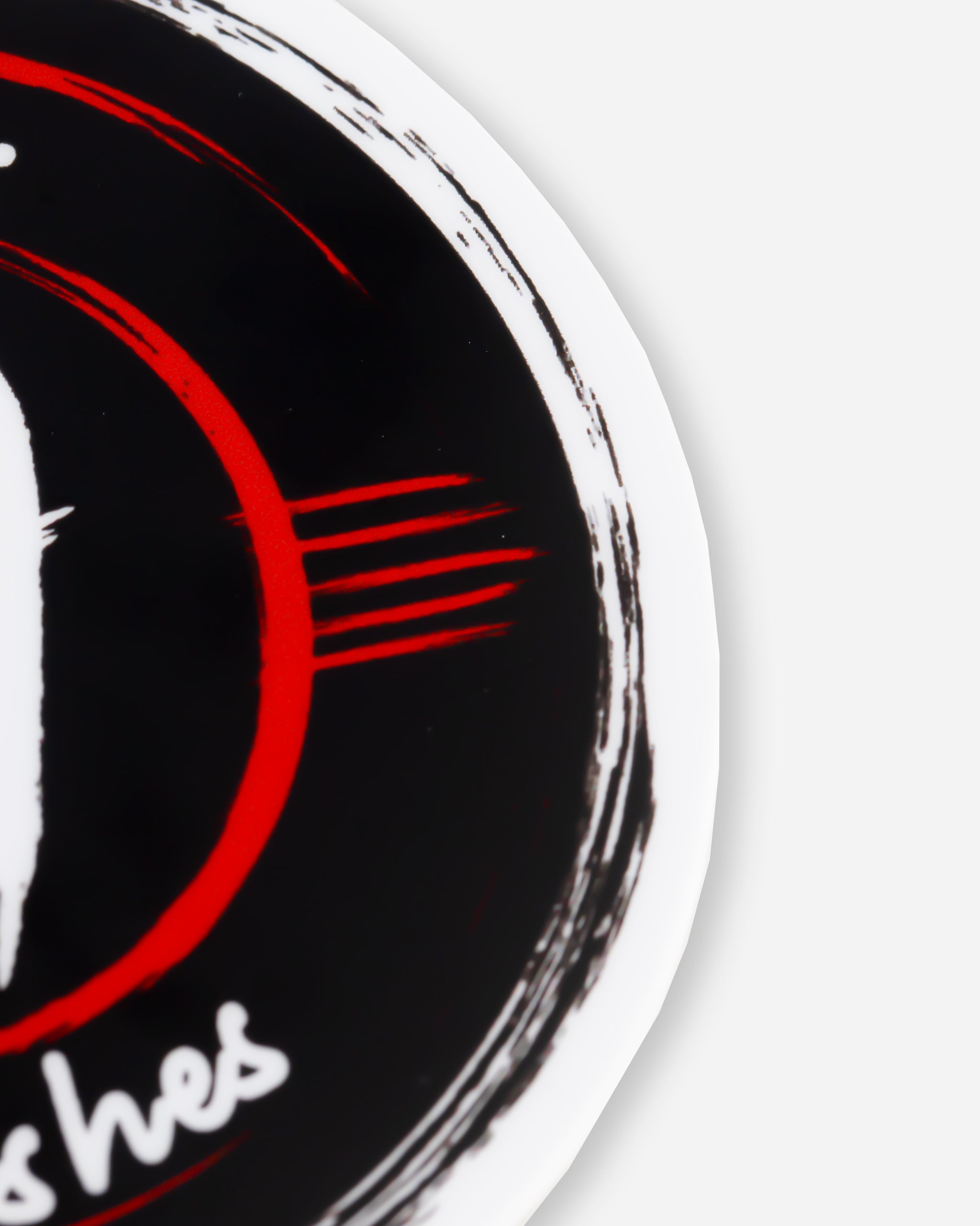 Adam's Red Brushed Logo Sticker 3"