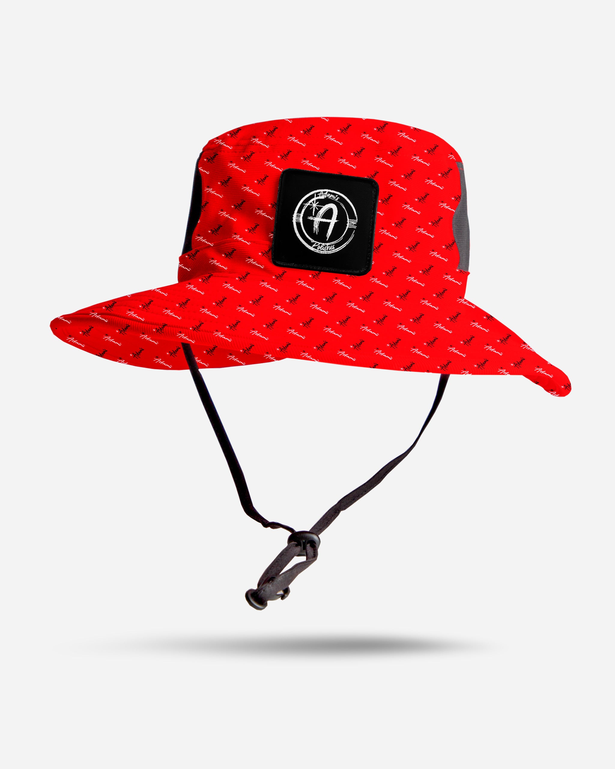 Adam's Red Repeat Bucket Hat