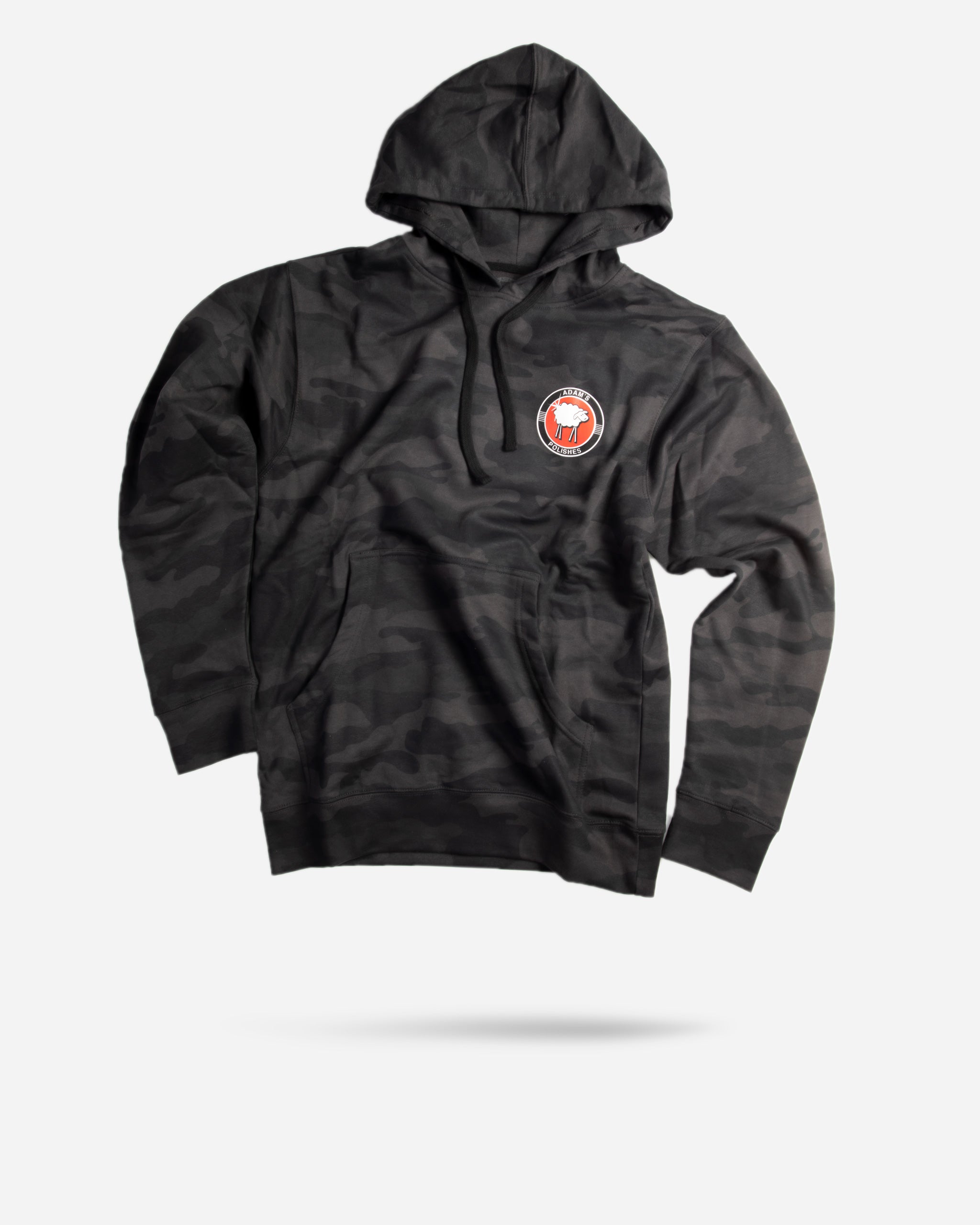 Sheepey Race X Adam's Polishes Black Camo Hoodie