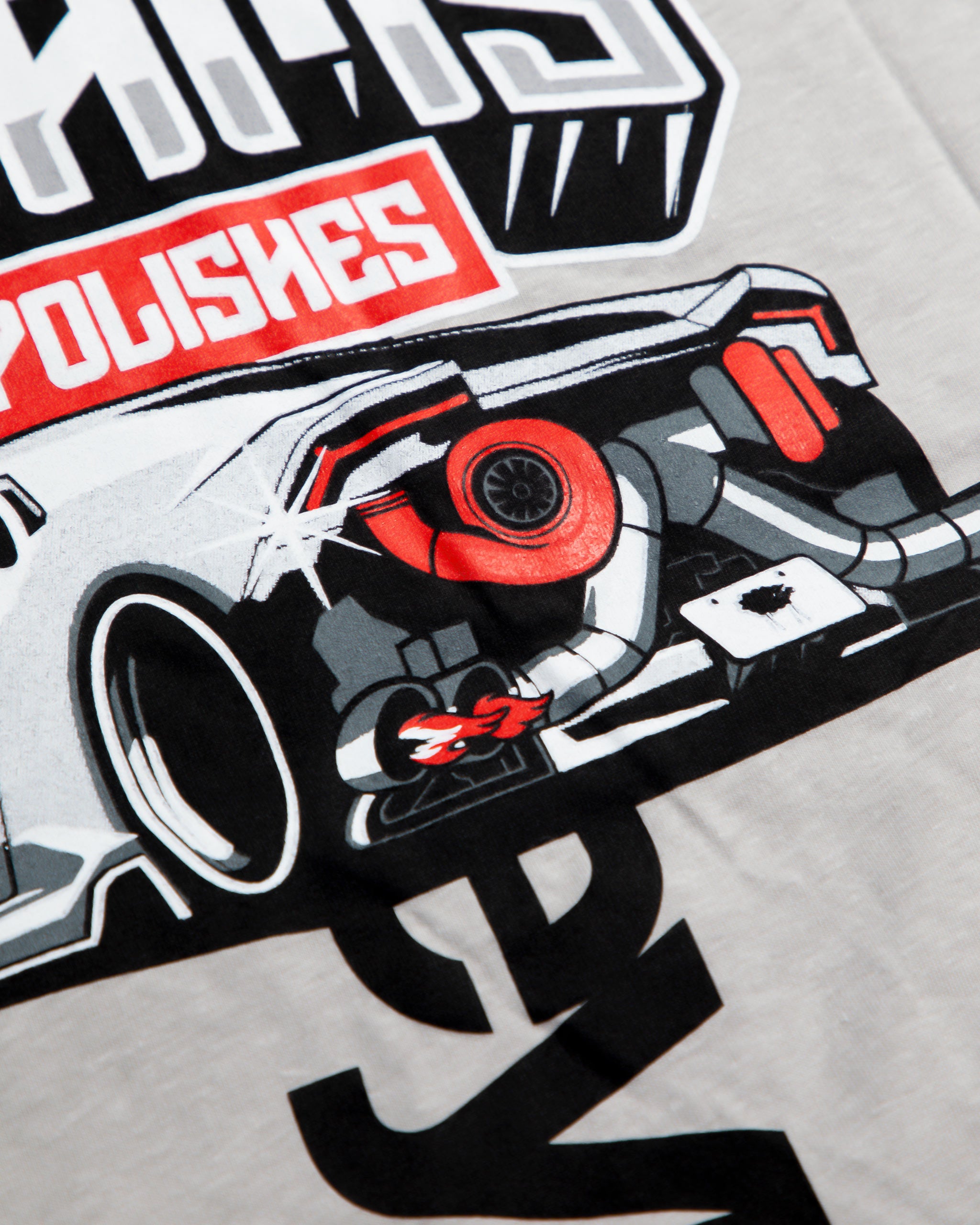 Sheepey Race X Adam's Polishes Ash Grey T-Shirt