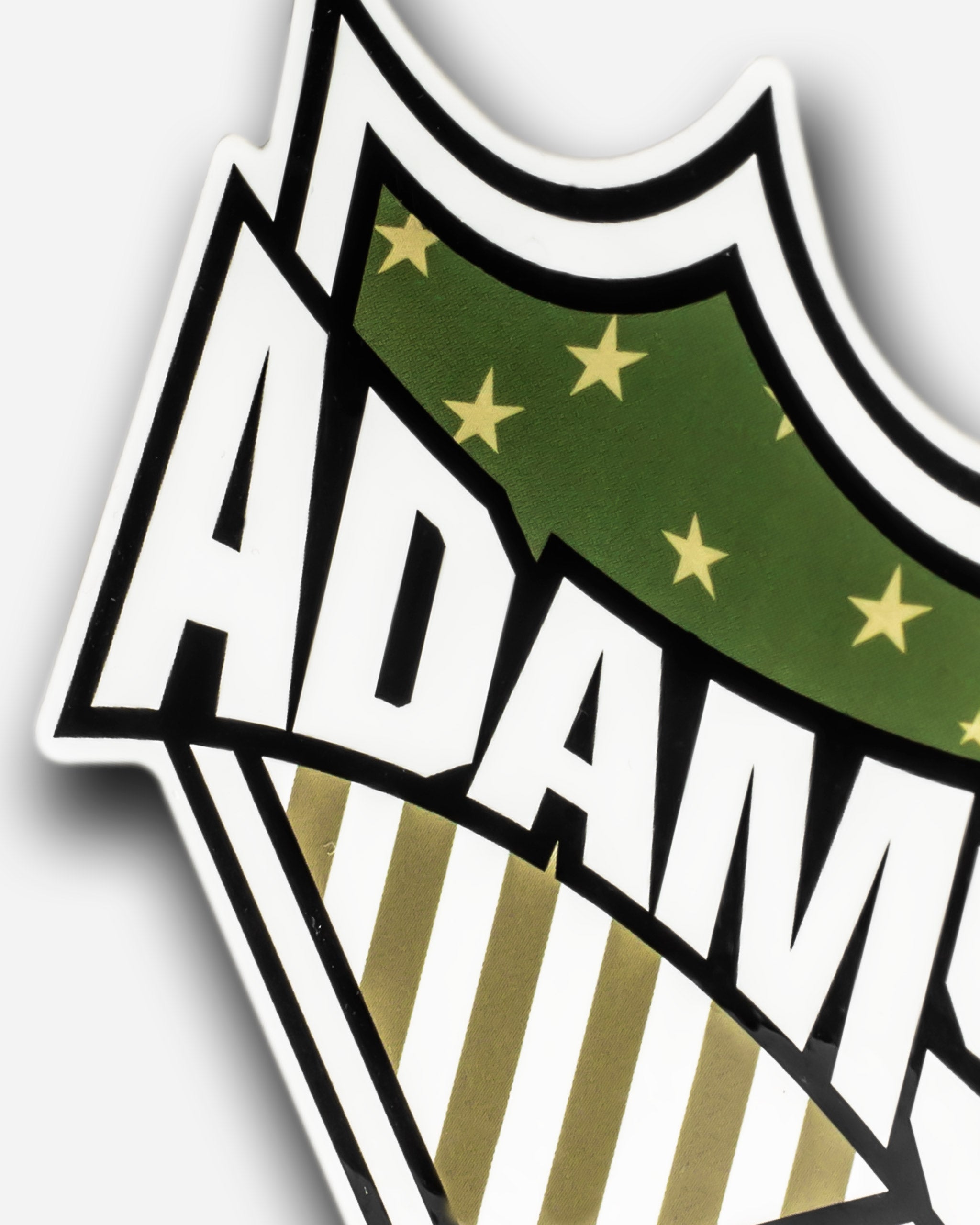 Adam's Green Badge Sticker