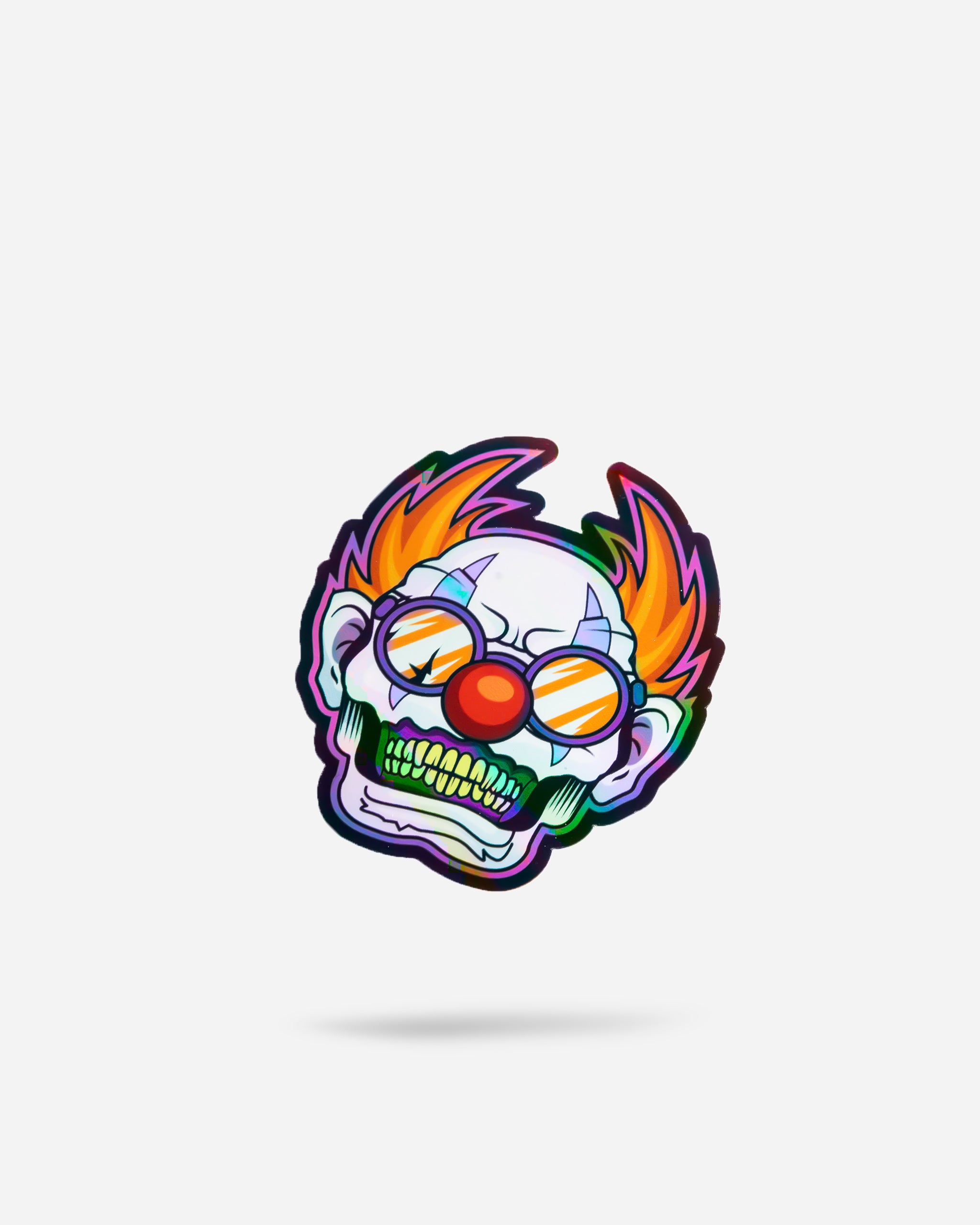 Adam's Clown Holographic Sticker