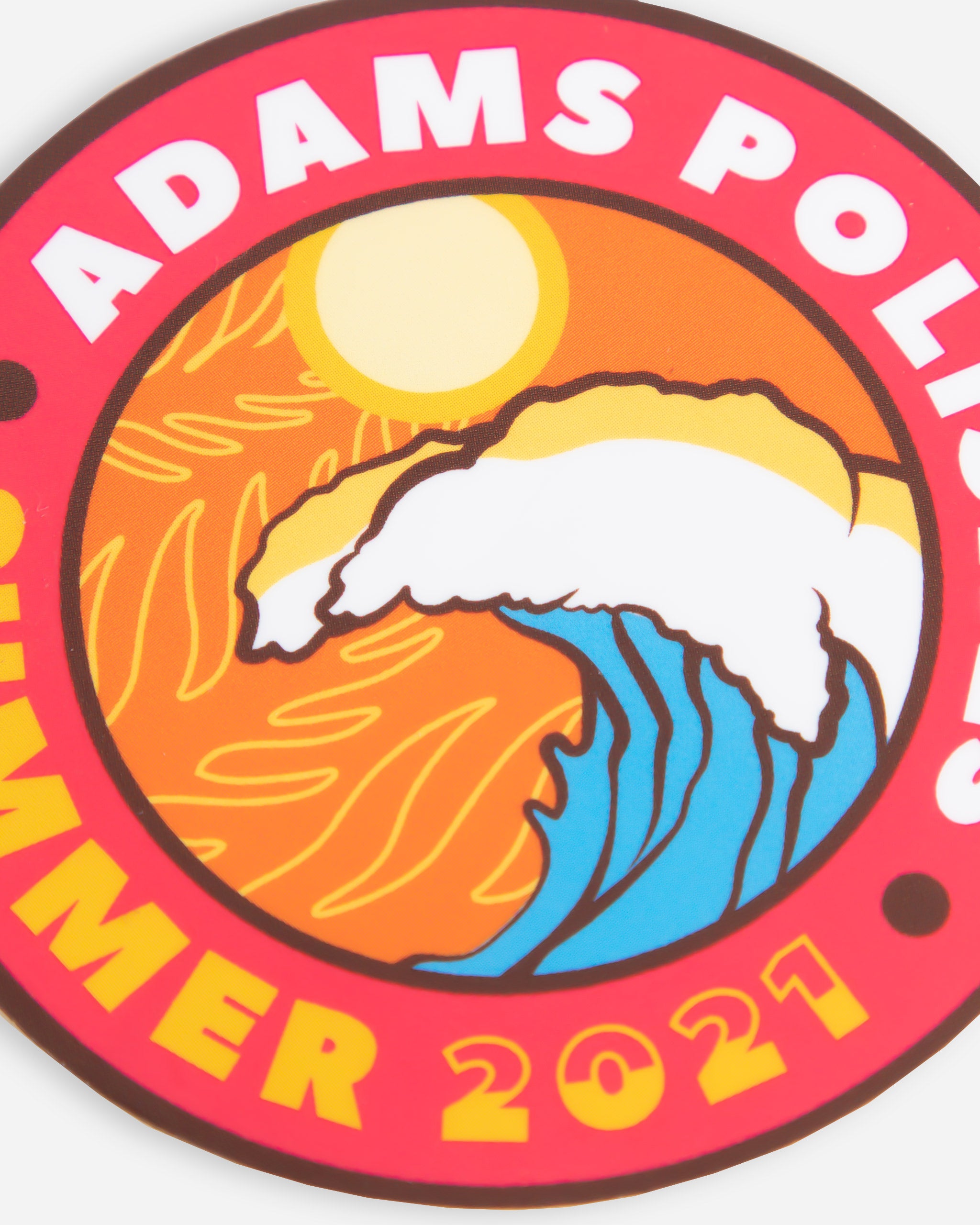 Adam's Summer Circle Sticker