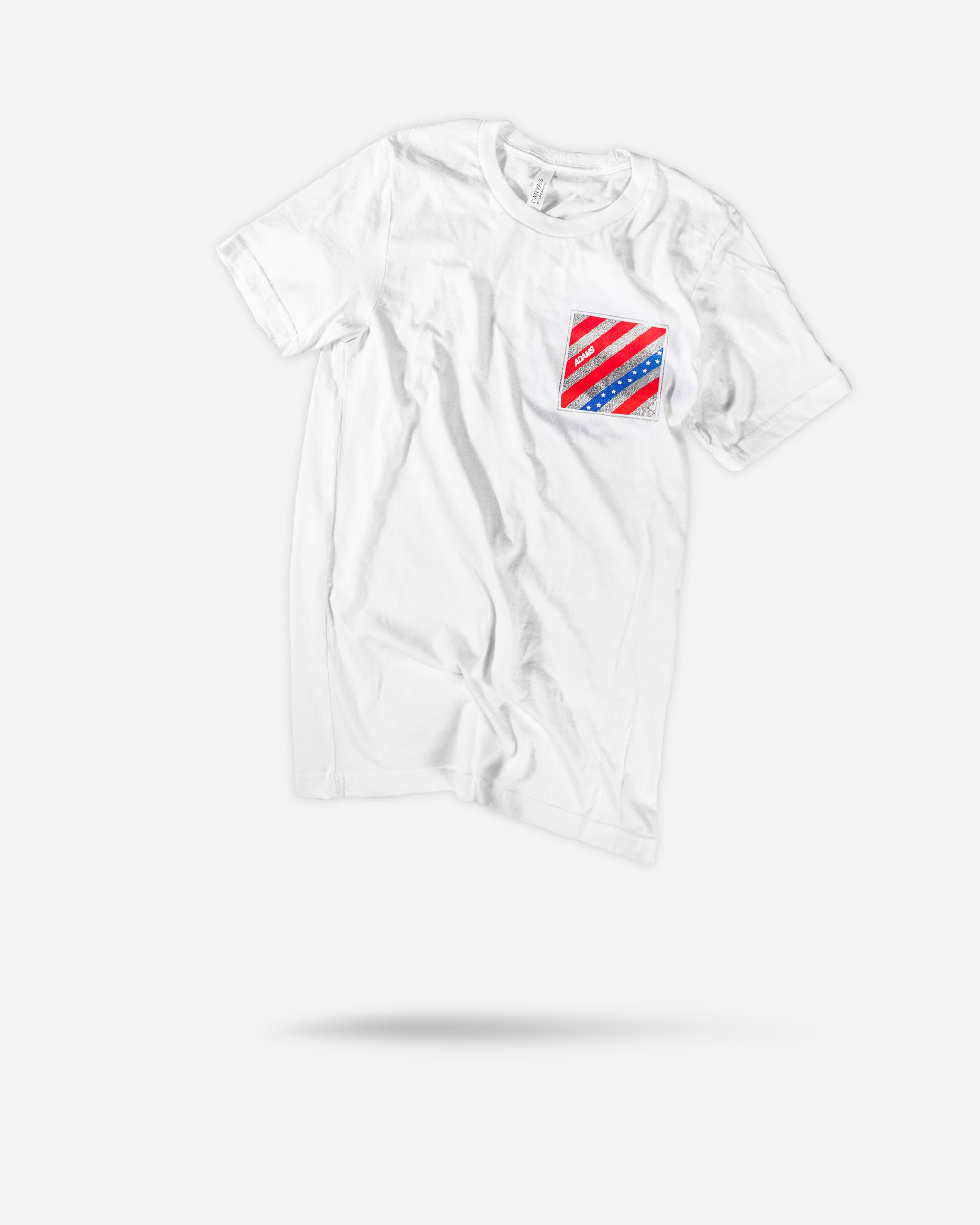 Adam's White USA Logo Shirt