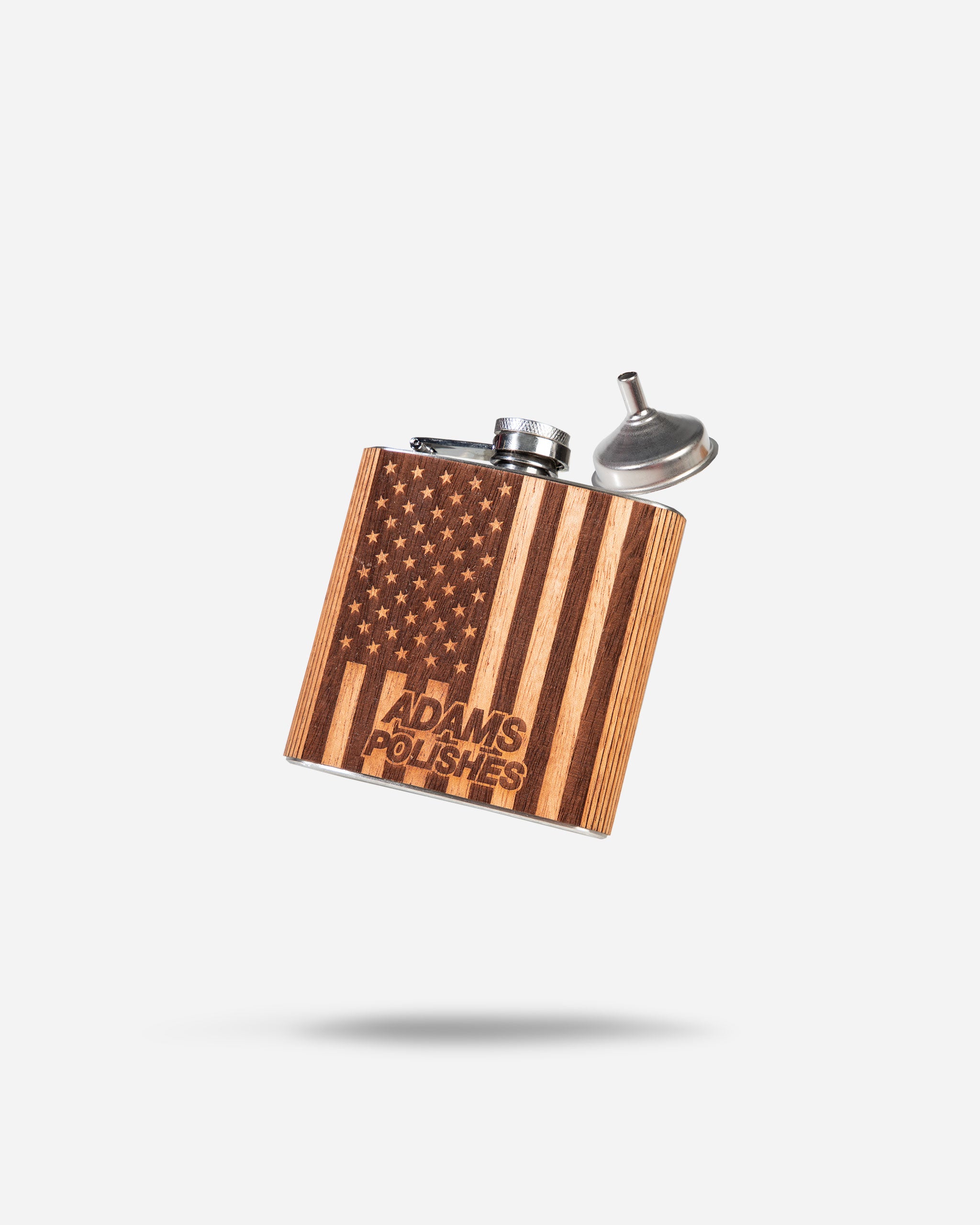 Adam's X Woodchuck American Flag Flask