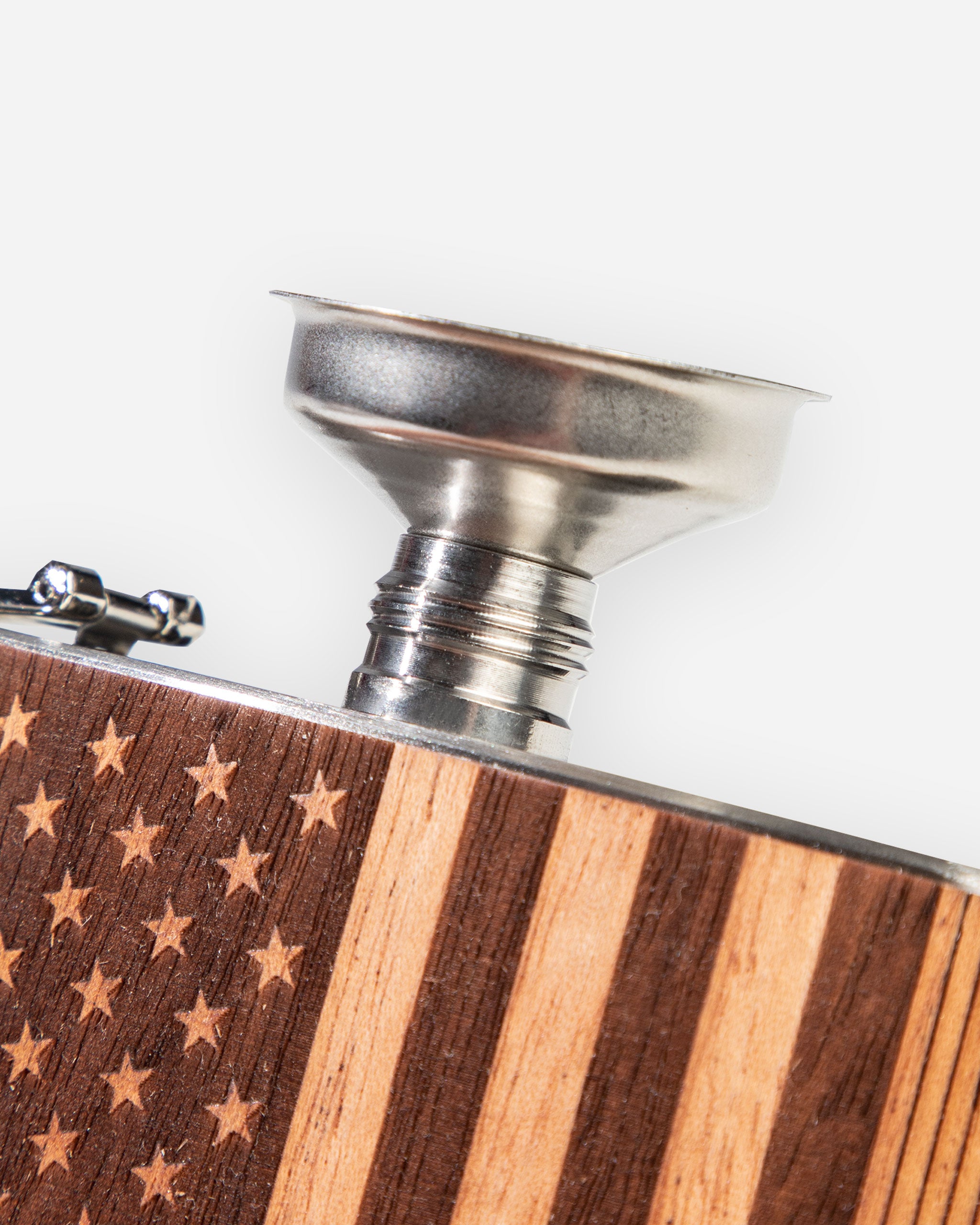 Adam's X Woodchuck American Flag Flask
