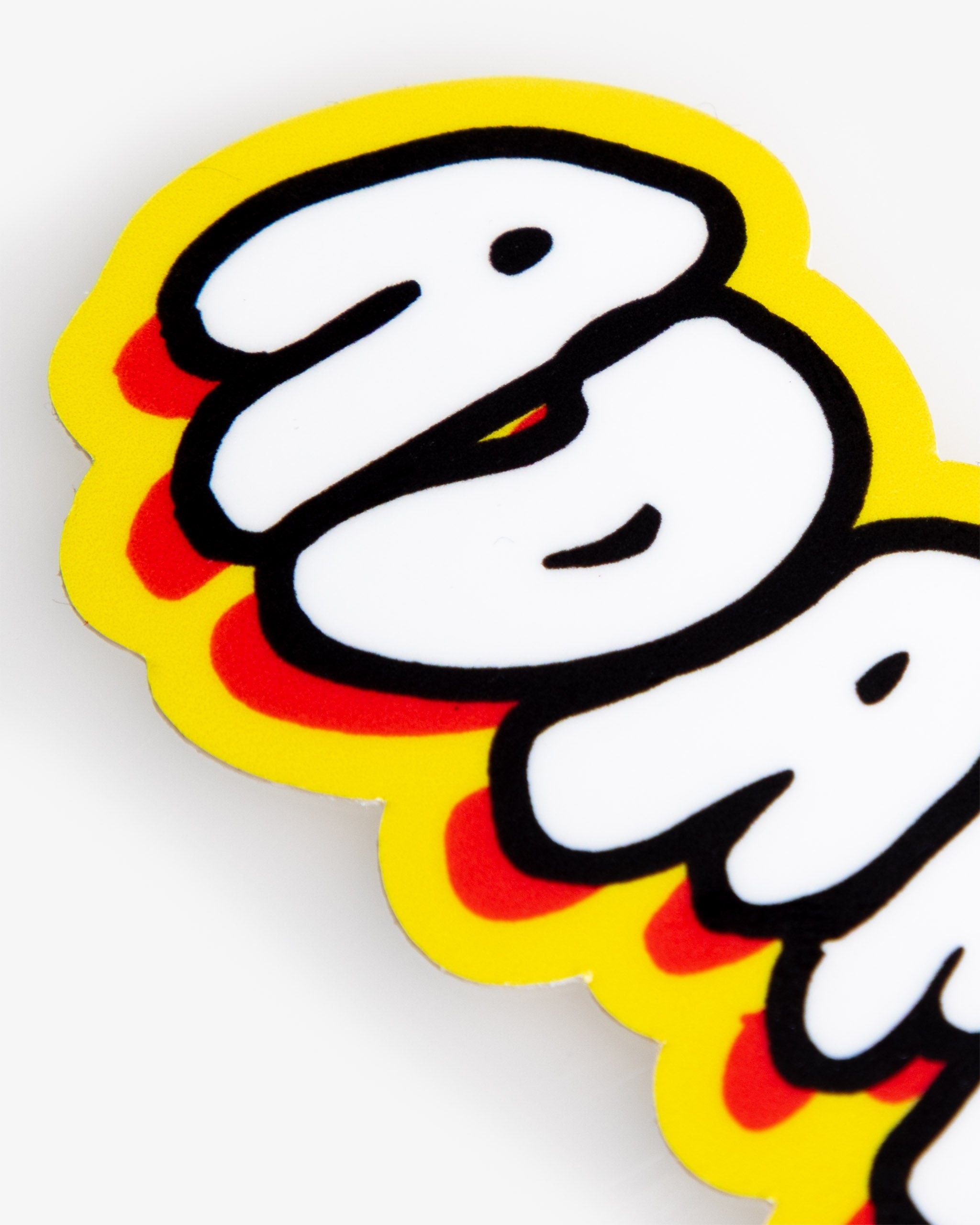 Adam's Yellow Pop Art Sticker