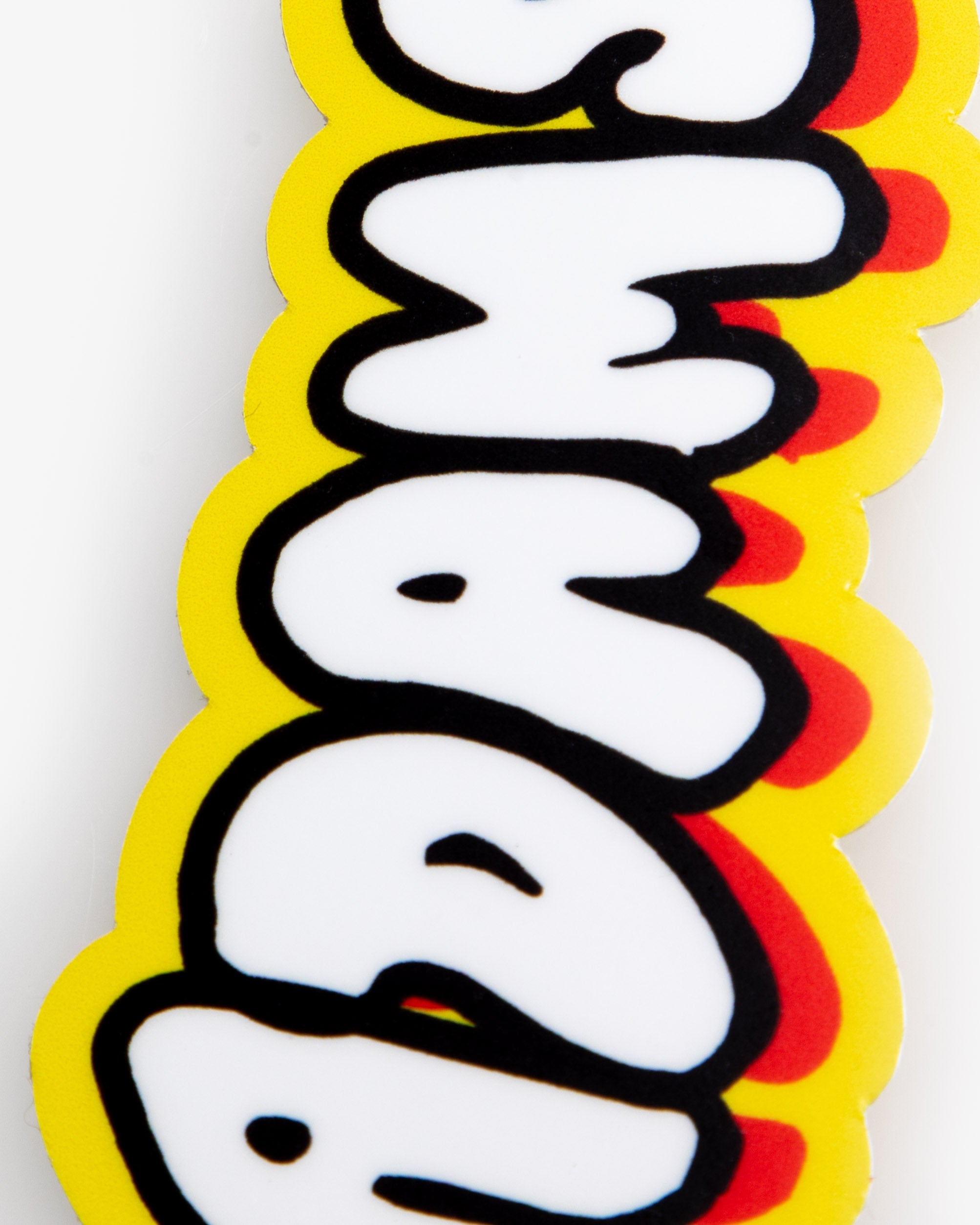 Adam's Yellow Pop Art Sticker
