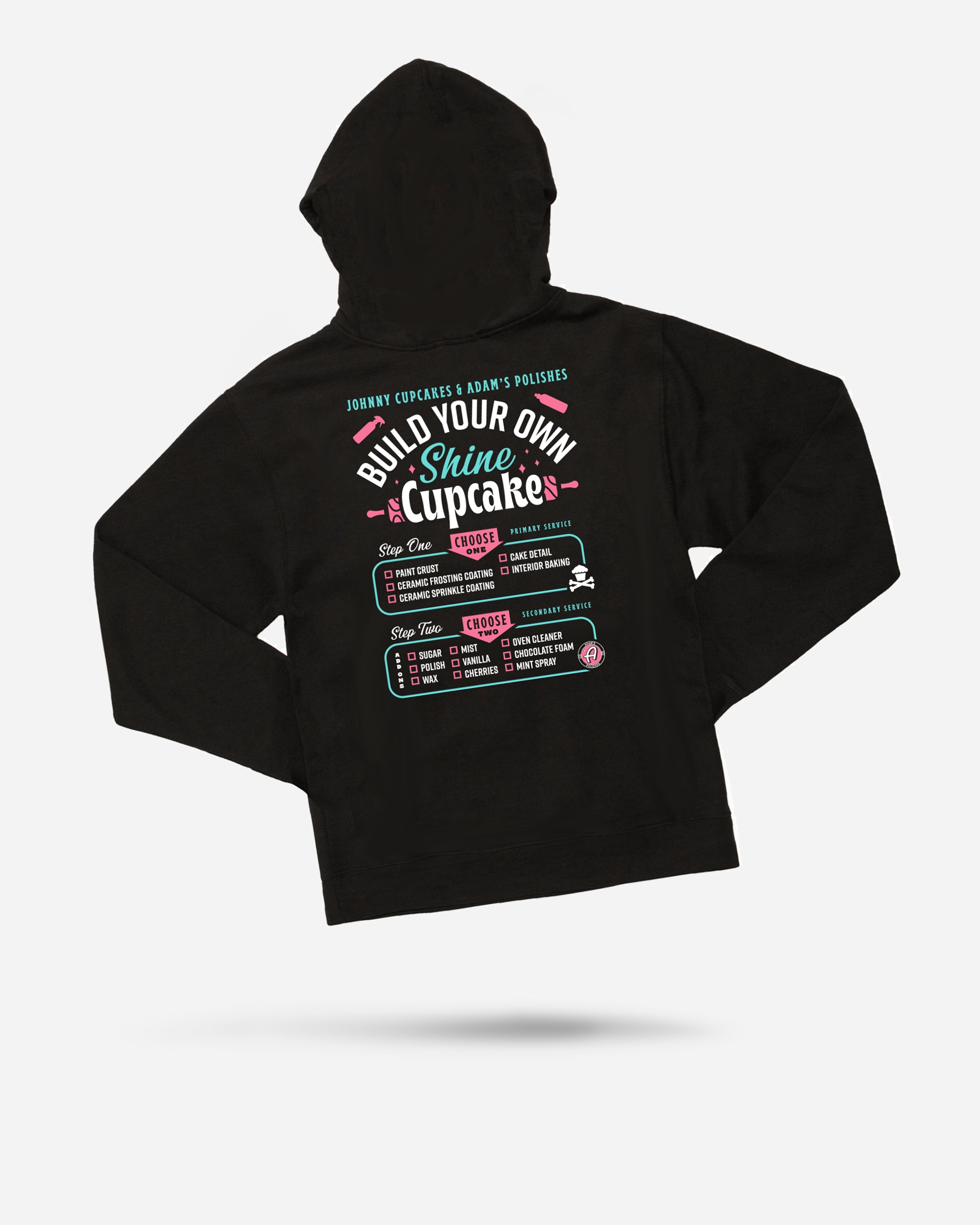 Adam's Polishes x Johnny Cupcakes Black Cupcake Hoodie