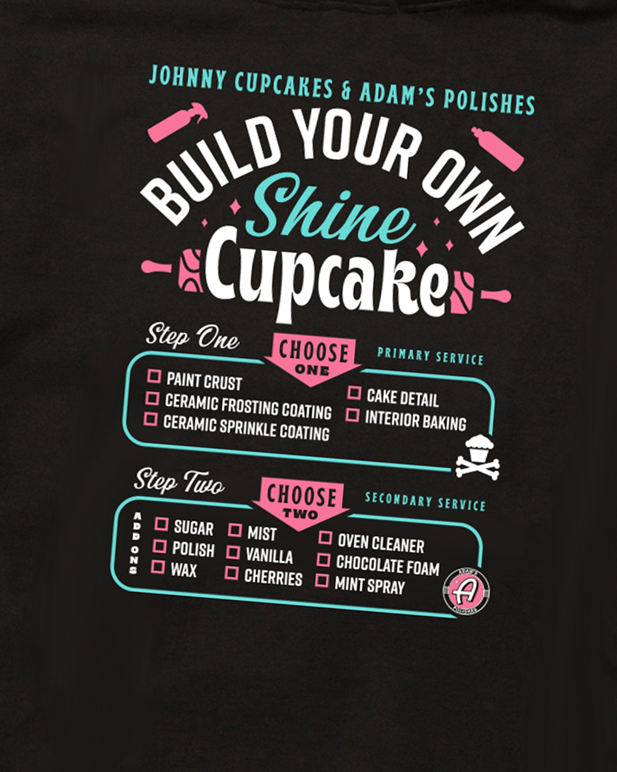 Adam's Polishes x Johnny Cupcakes Black Cupcake Hoodie