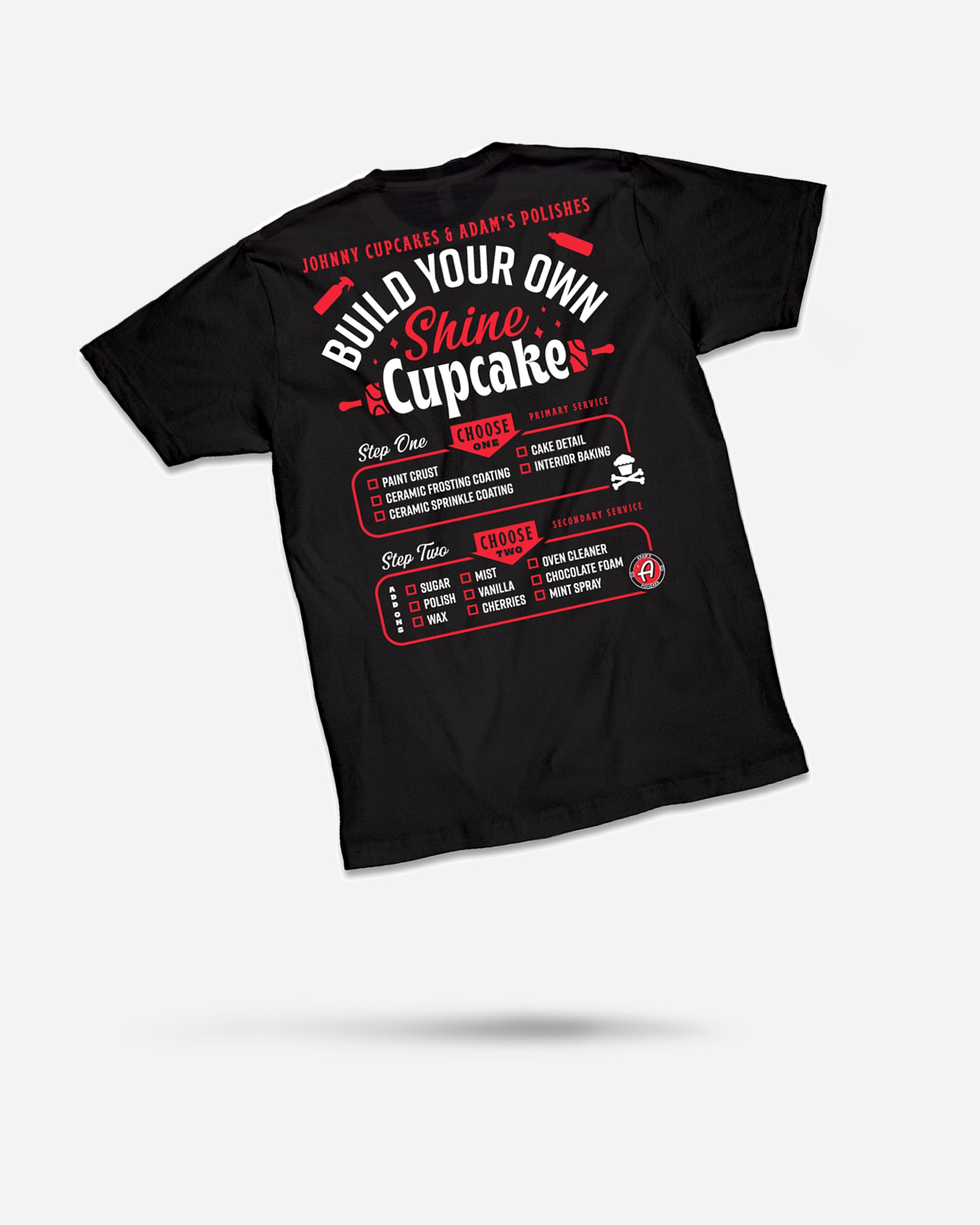 Adam's Polishes x Johnny Cupcakes Black Shine Chef T-Shirt