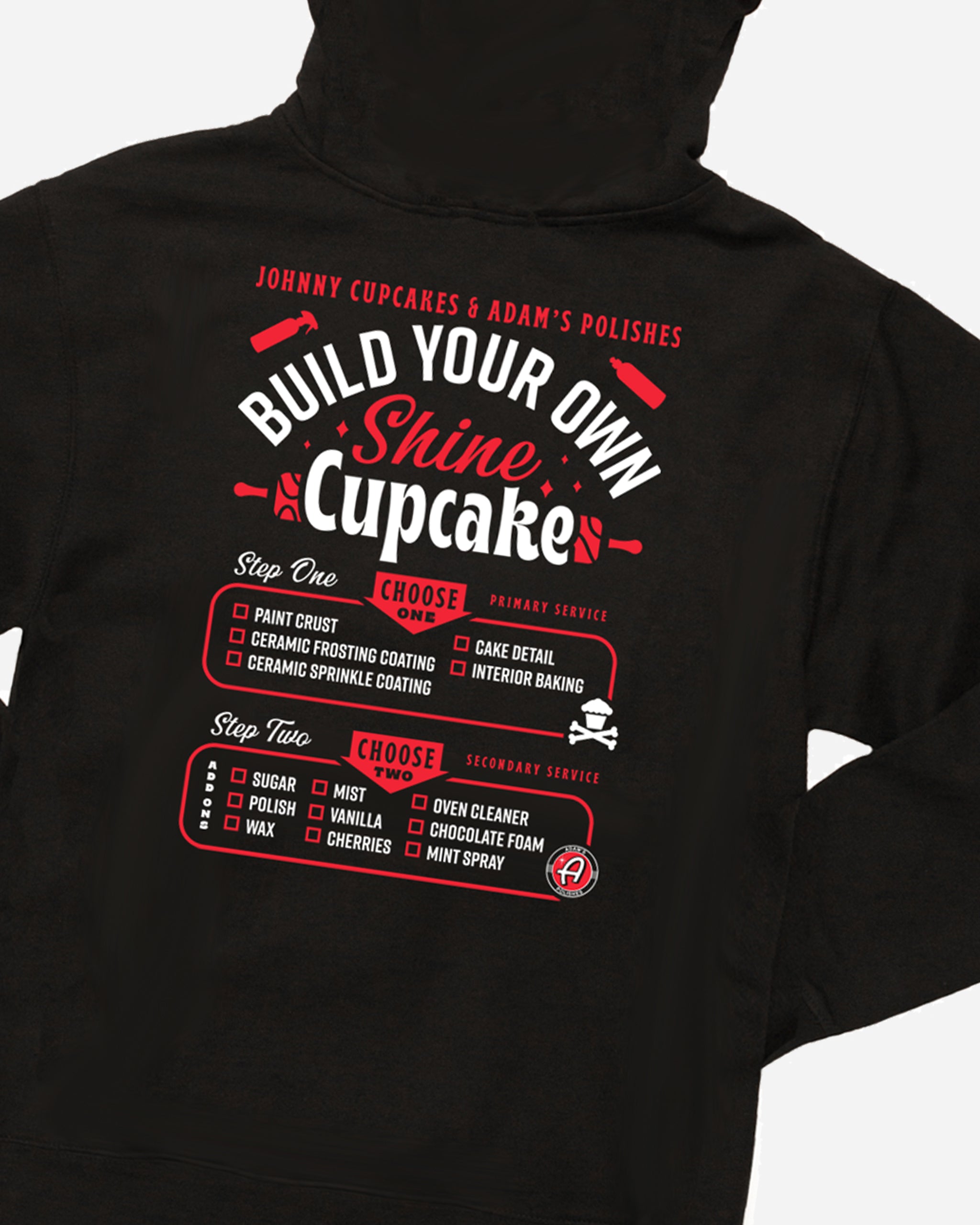 Adam's Polishes x Johnny Cupcakes Black Shine Chef Hoodie
