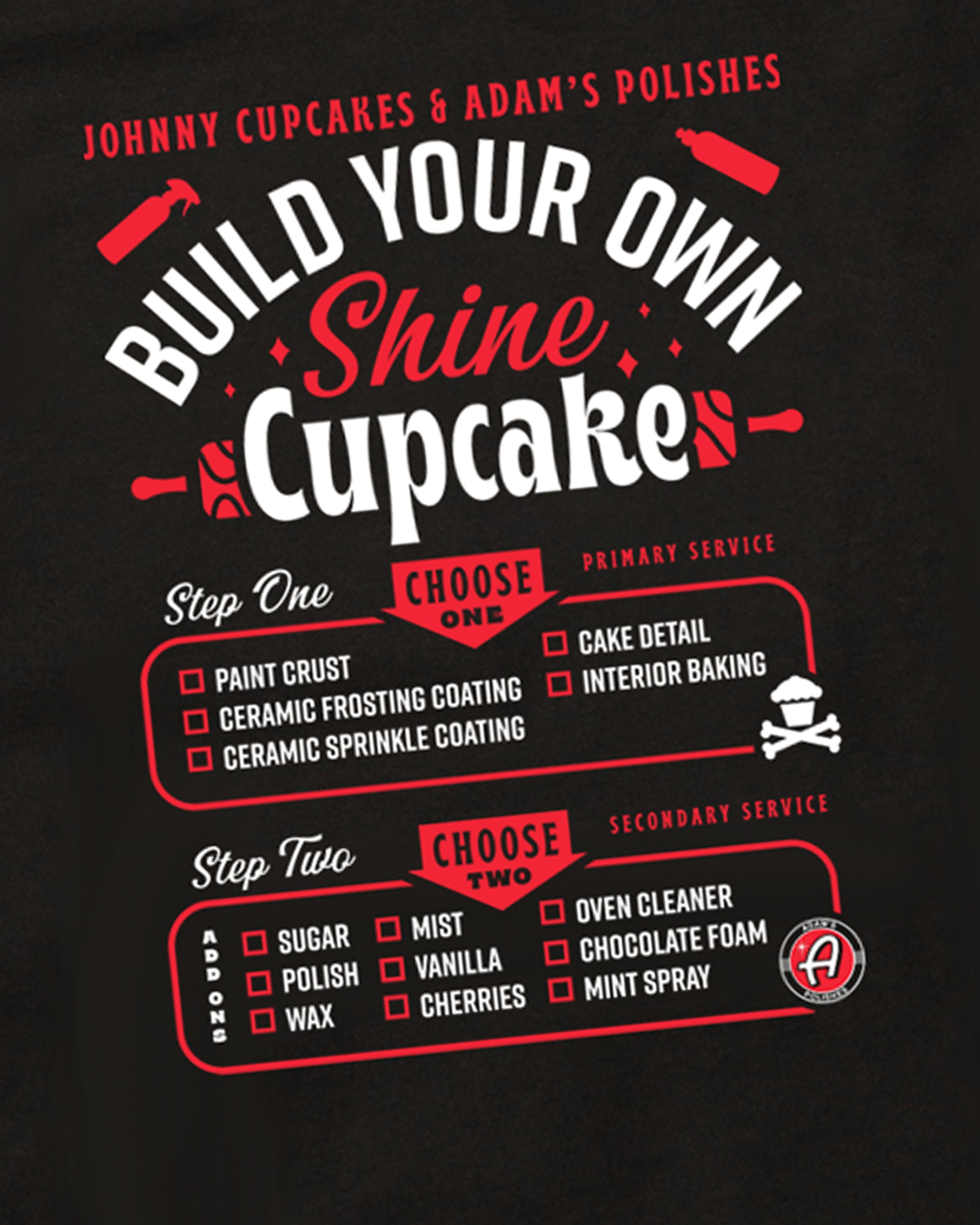Adam's Polishes x Johnny Cupcakes Black Shine Chef Hoodie
