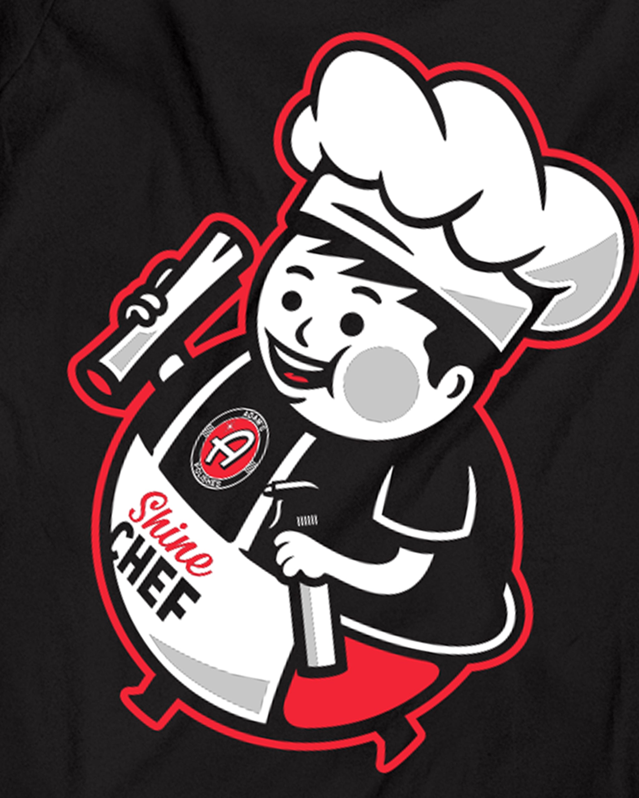 Adam's Polishes x Johnny Cupcakes Black Shine Chef T-Shirt