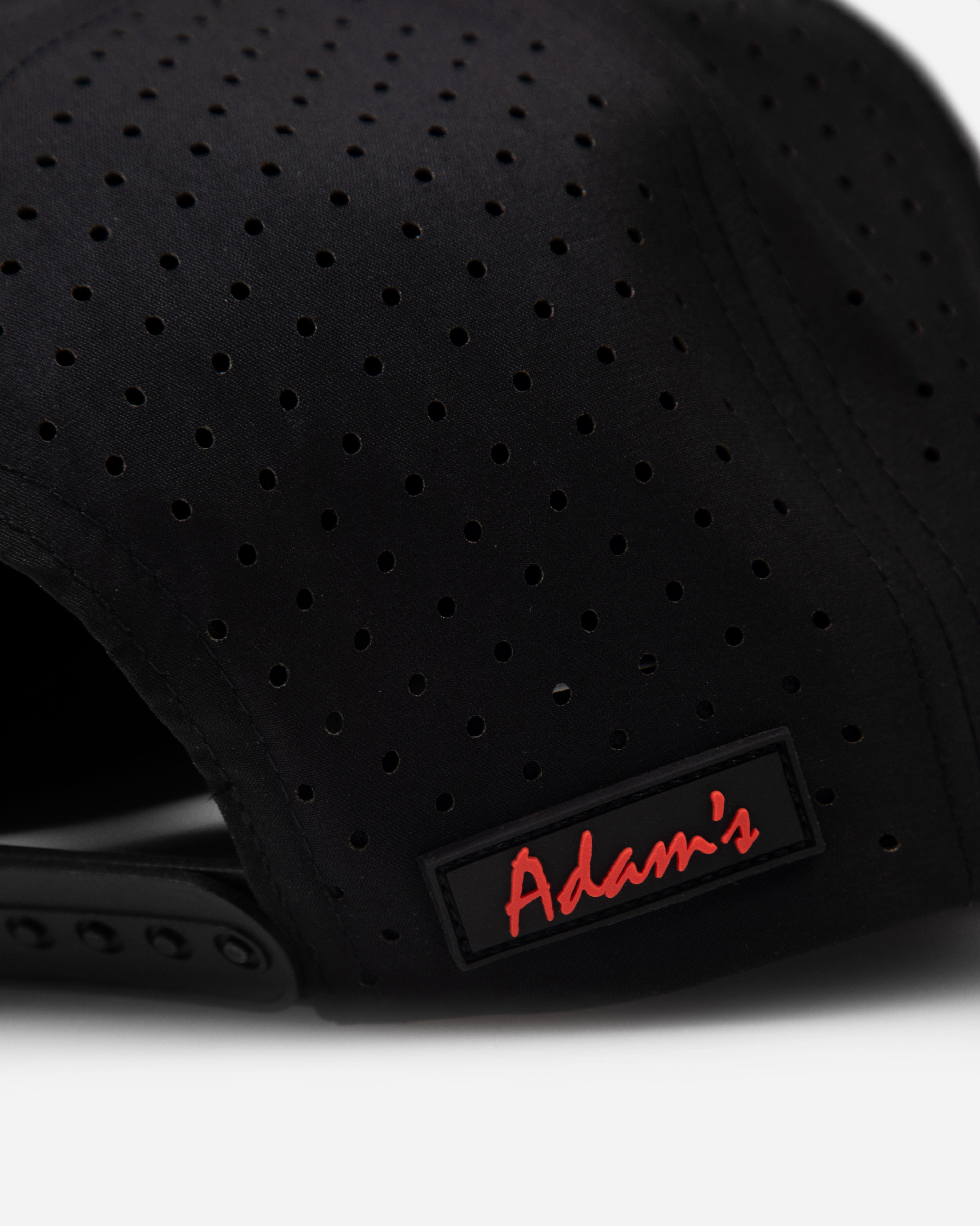 Adam's Performance Snapback Hat - Black & Red