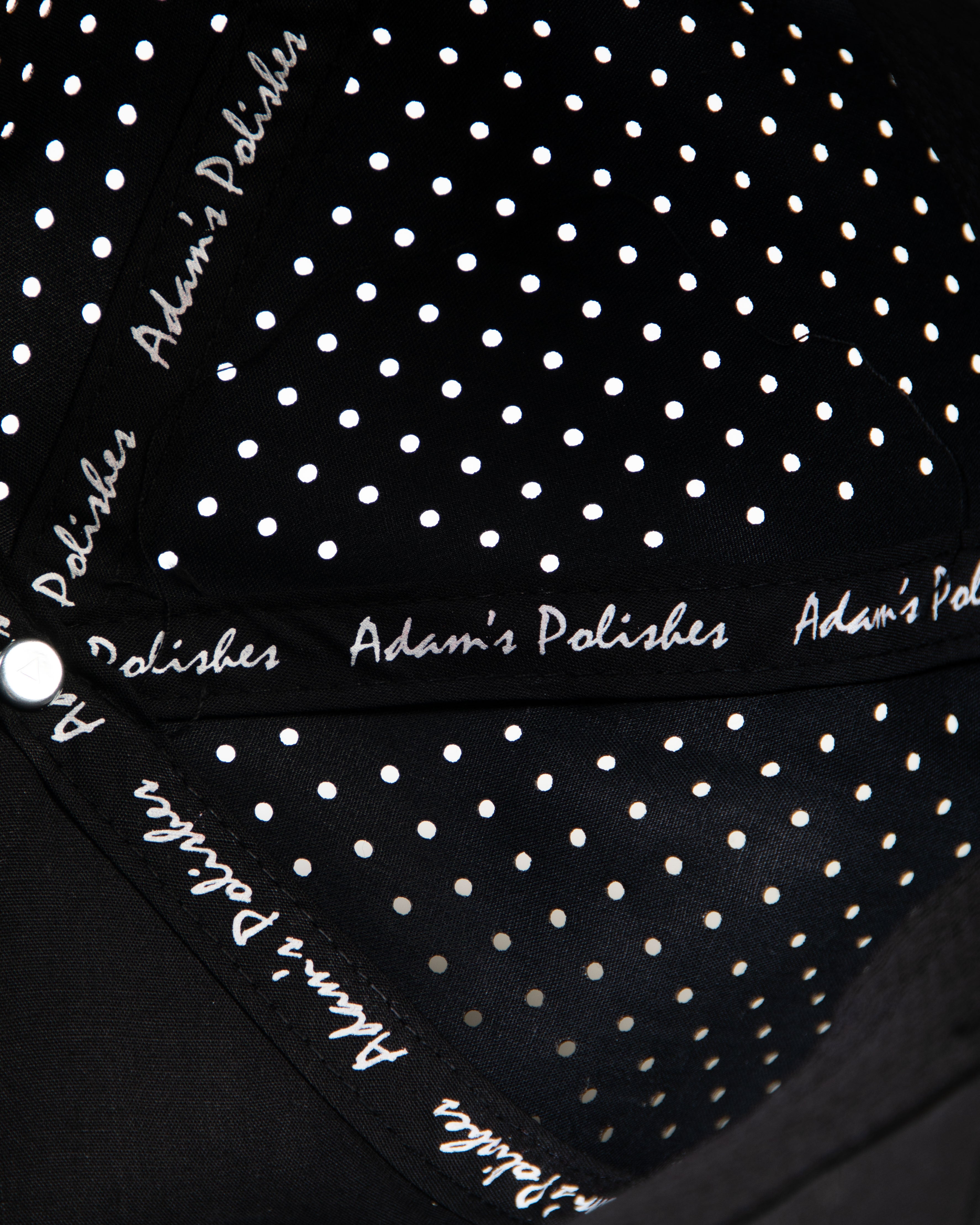 Adam's Performance Snapback Hat - Black & White