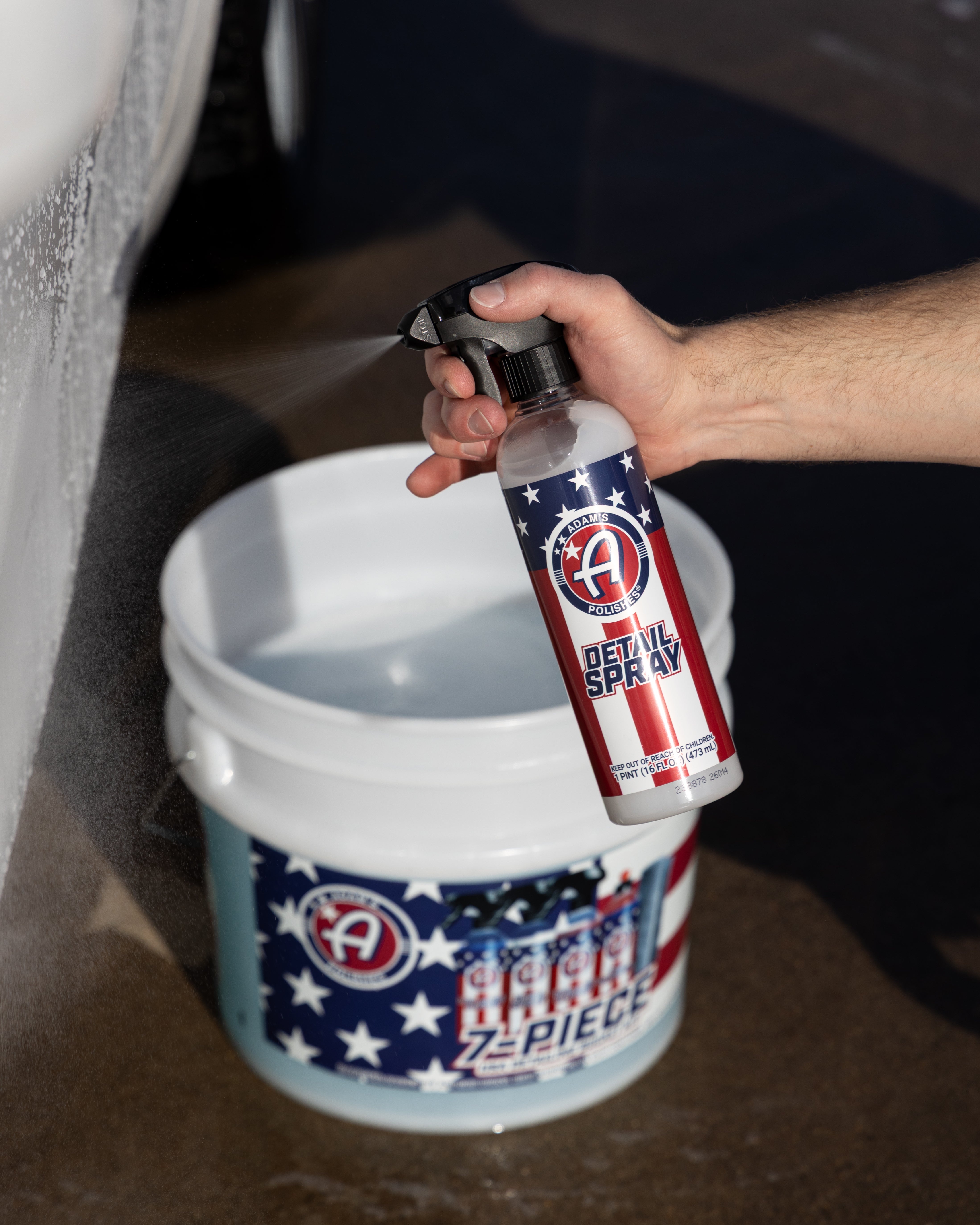Adam's 7 Piece USA Detailing Bucket Kit