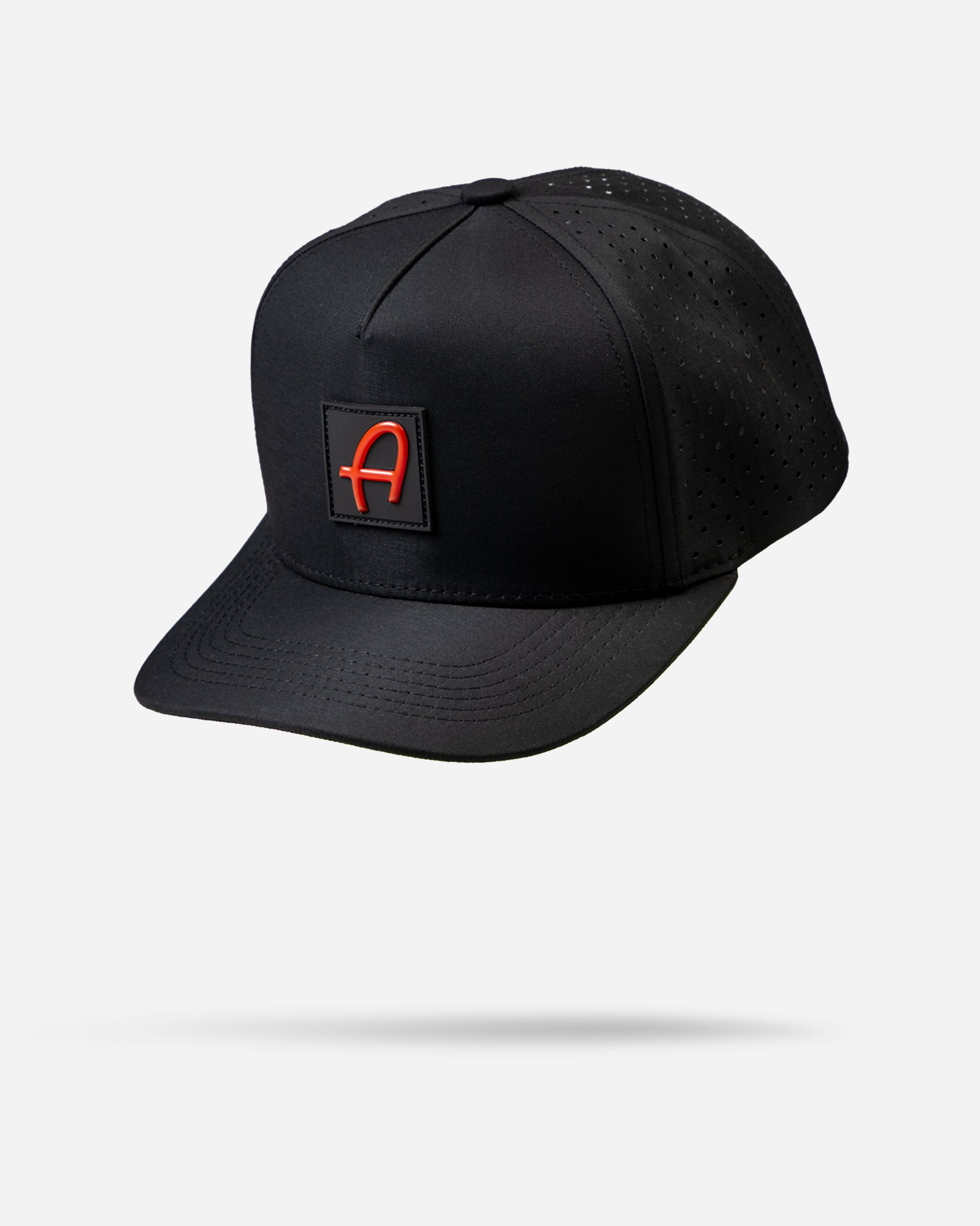Adam's Performance Snapback Hat - Black & Red