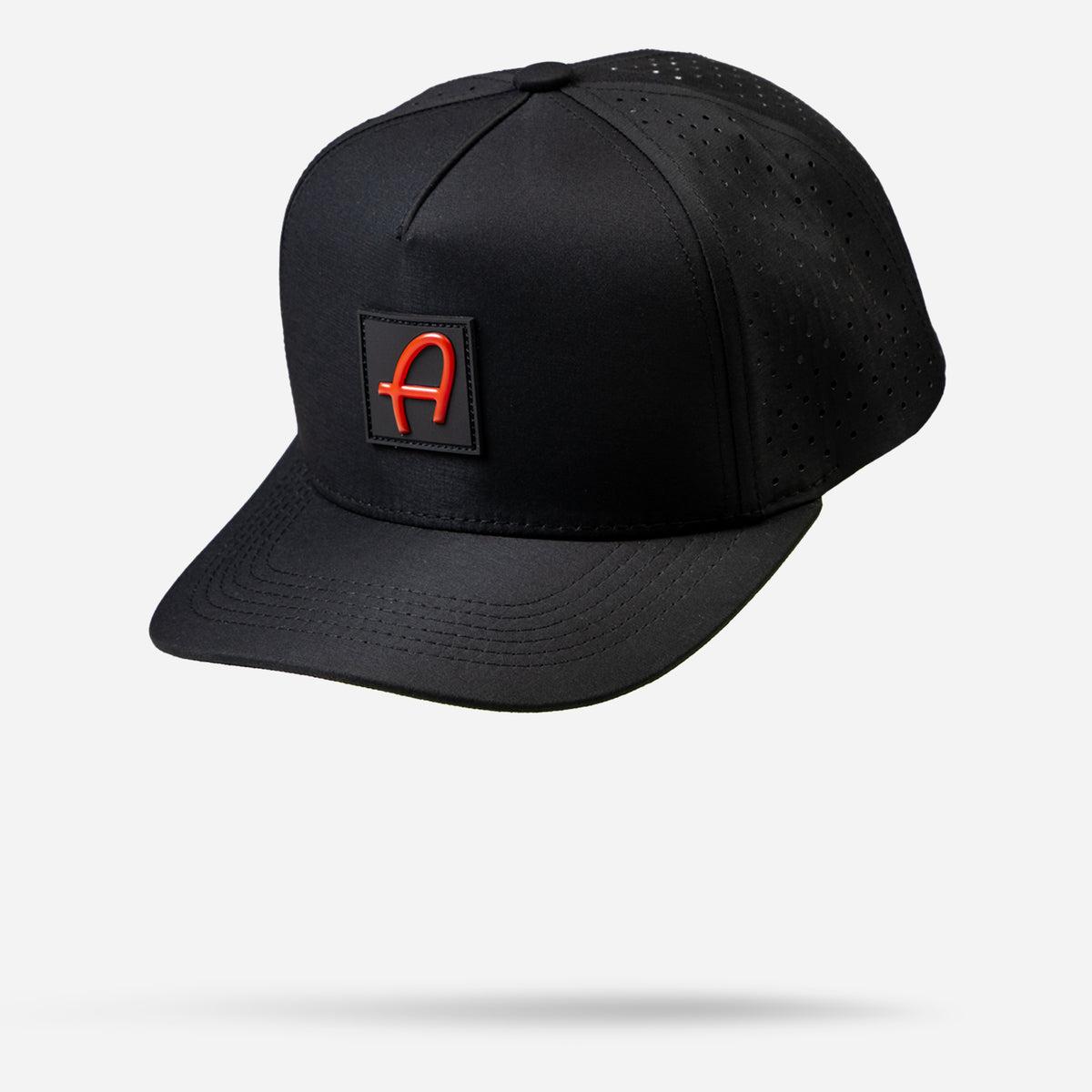 新品 LOCKFIELD EQUIPMENT ADAMSKI HAT BLACK Adam's Performance Snapback Hat - Black & Red