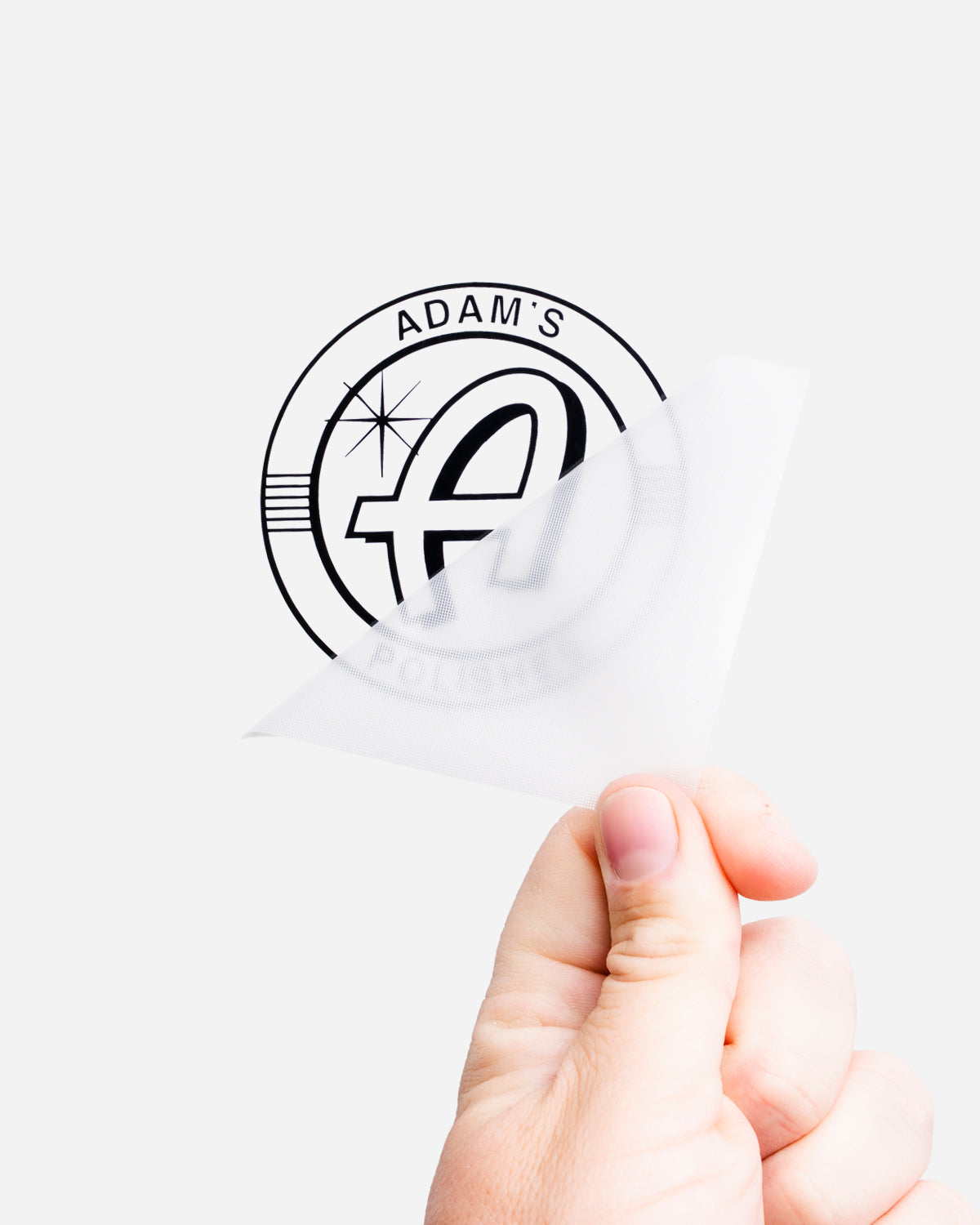 Adam's Die Cut Circle Logo Sticker