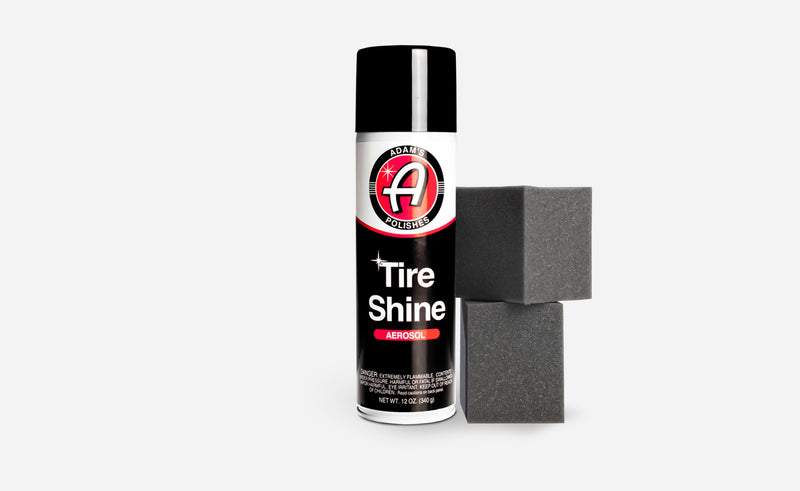 Adam's Tire Shine Combo - Spray Tire Dressing W/ SiO2 For Non Greasy Car  Detailing | Use W/Tire Applicator After Tire Cleaner & Wheel Cleaner |  Gives