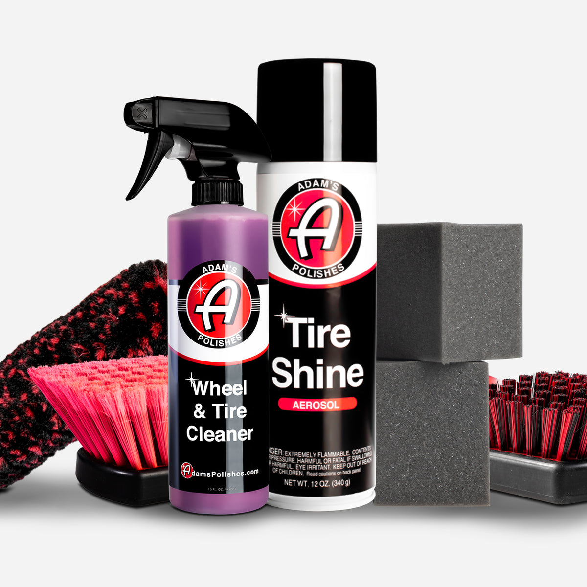 Aerosol Tire Shine Complete Kit | Adam's Polishes