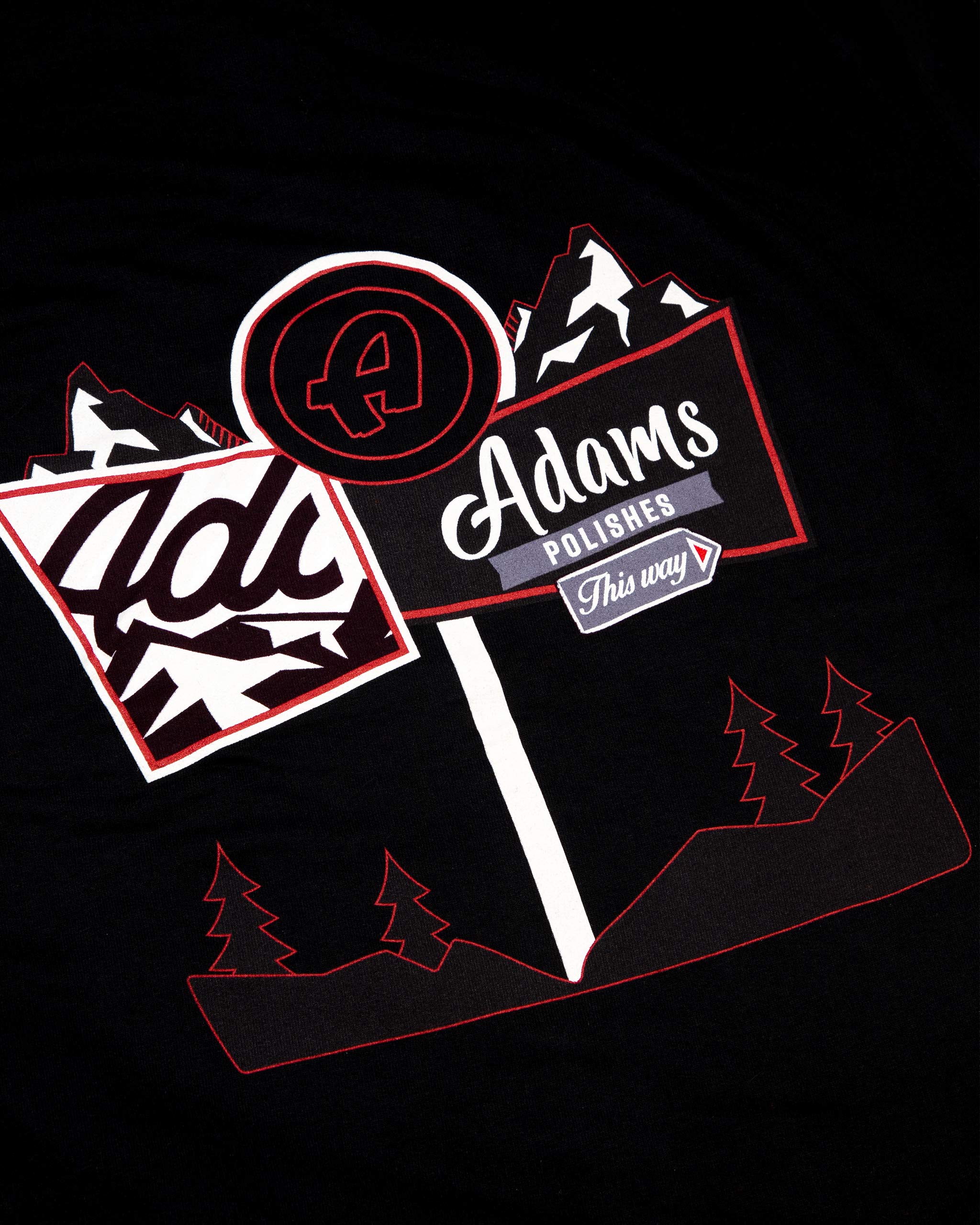 Adam's Holiday Sign Black Hoodie