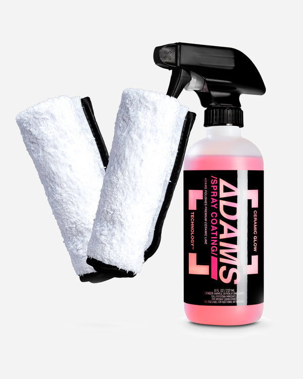 Adam's UV Ceramic Spray Coating 12oz w/ 2 Single Soft Towels