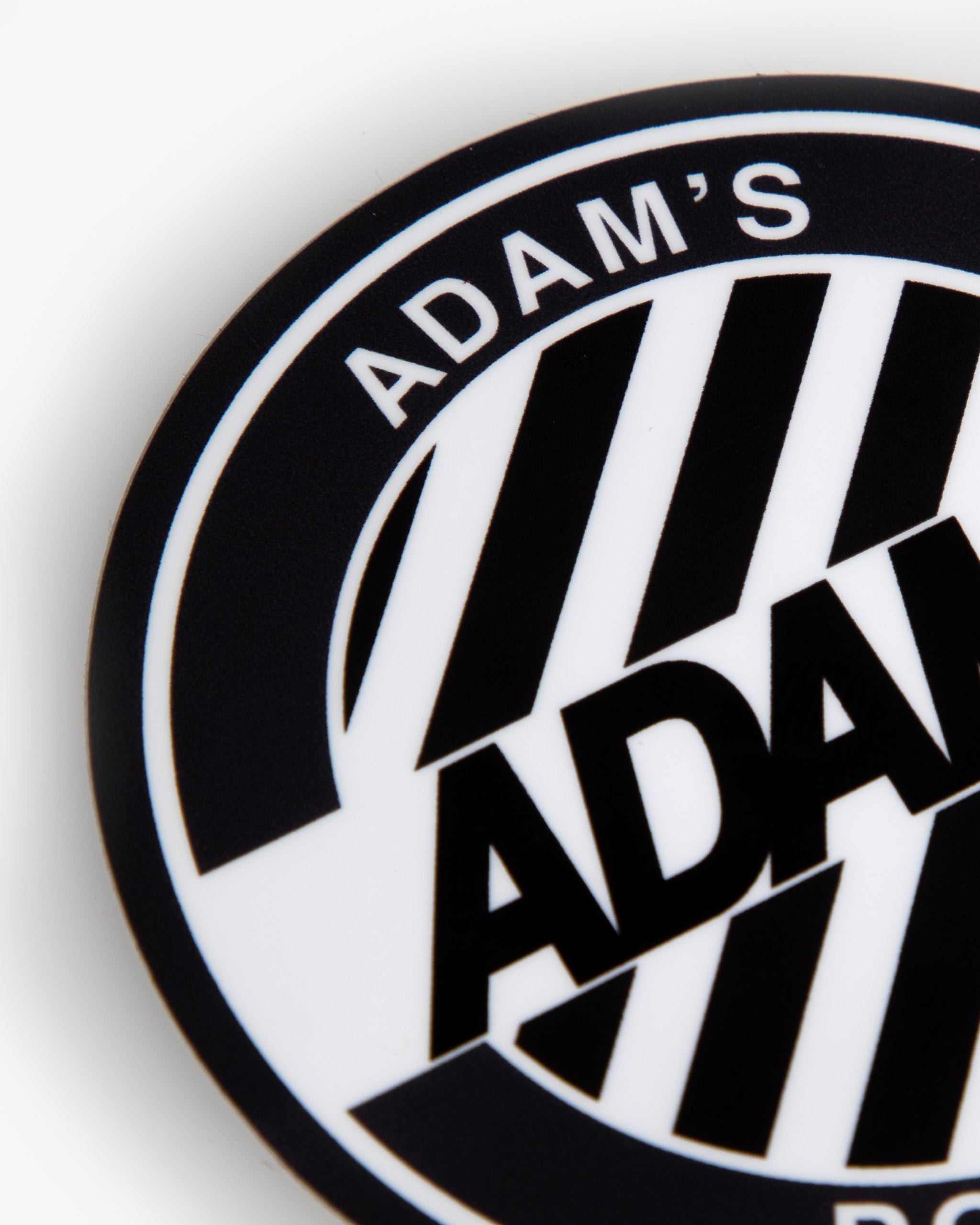Adam's 3" Crosswalk Sticker - Black