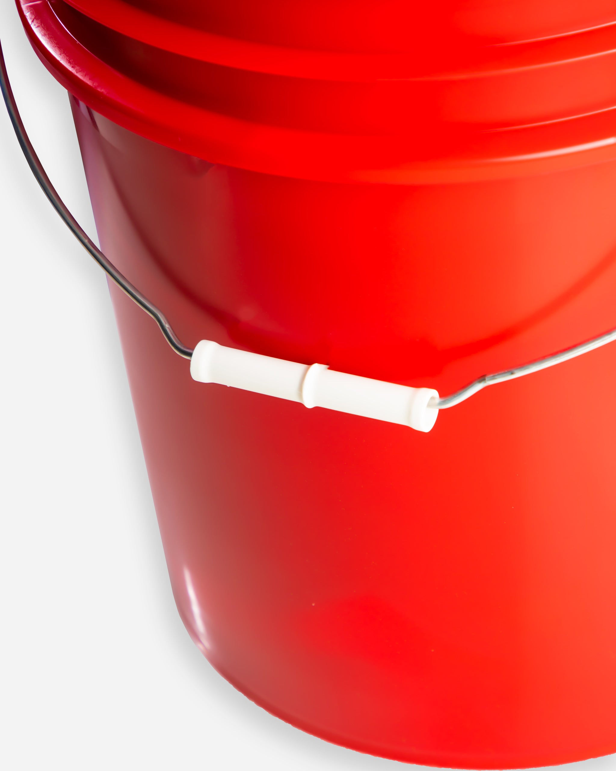 Close-up image of Adam's Mystery Bucket in red with a white handle, priced at $69.99.
