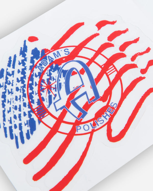 Adam's USA Clear Sticker