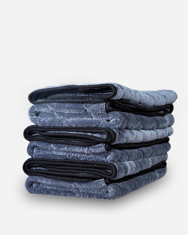 Adam's Gray Jumbo Plush Car Drying Microfiber Towel For Detailing