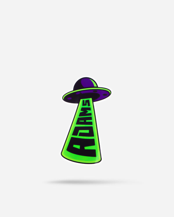 Adam's UFO Abduction Sticker