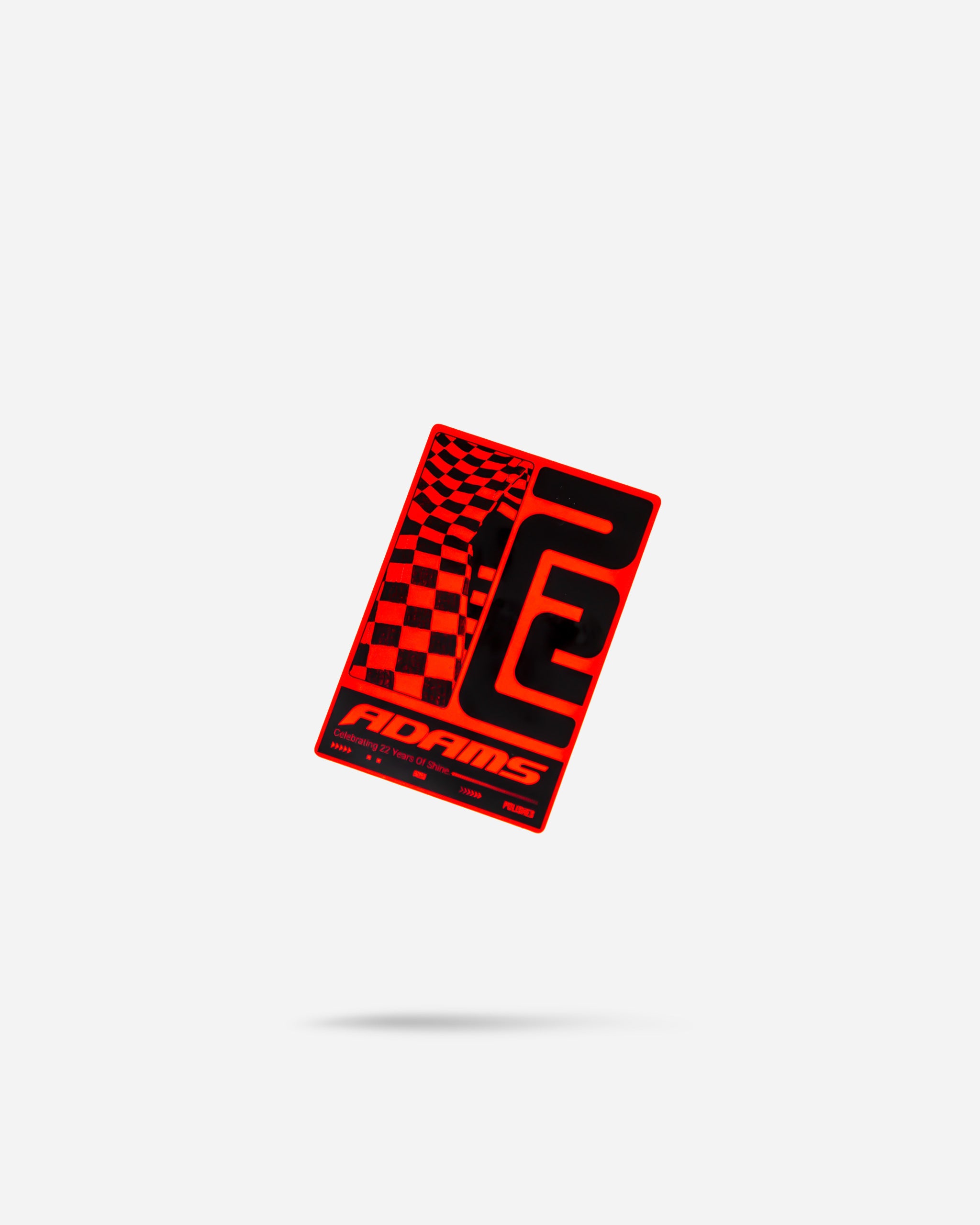 Adams Key Sticker Adam's 22nd Anniversary Red Sticker