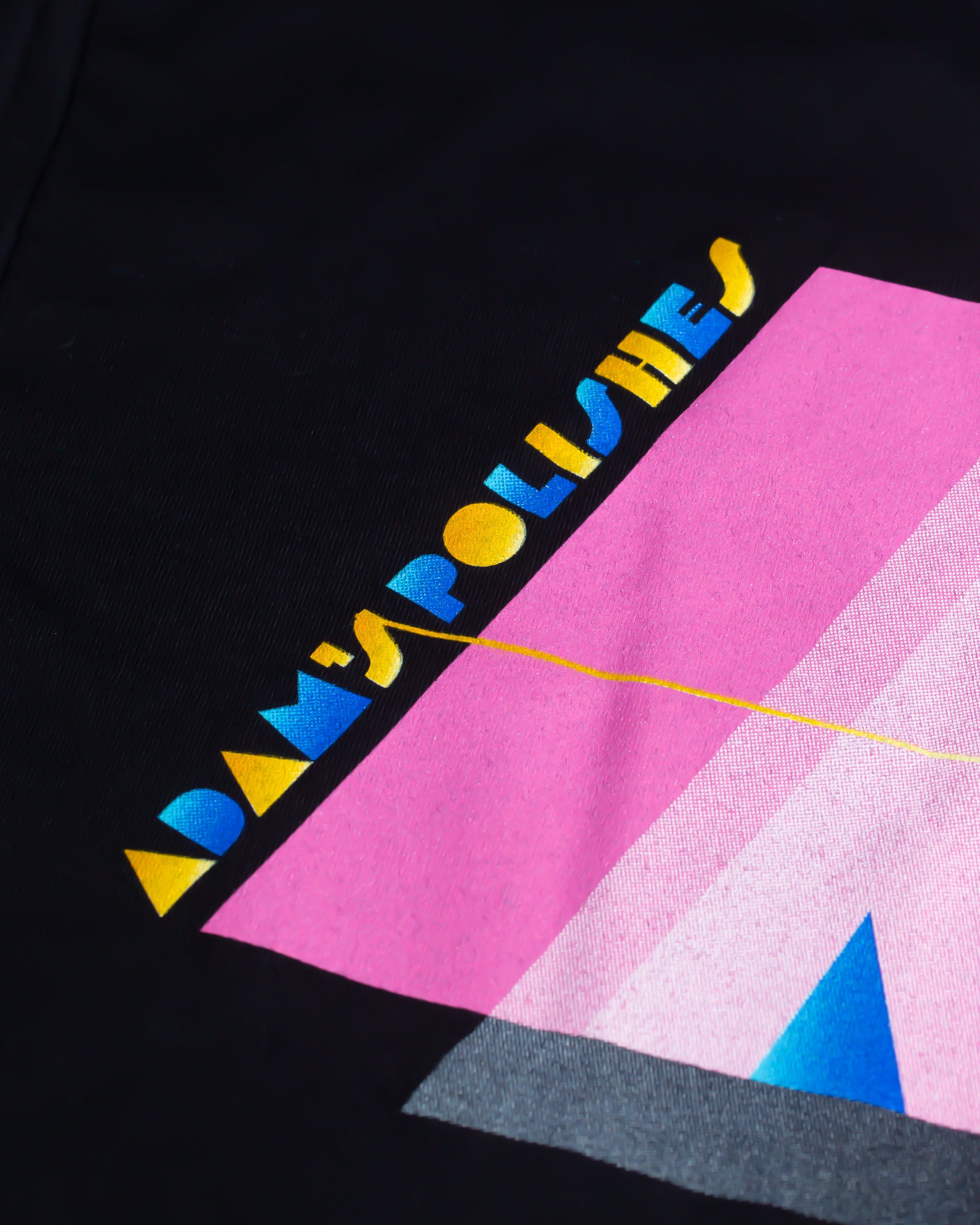 Adam's Black Art Deco T-Shirt