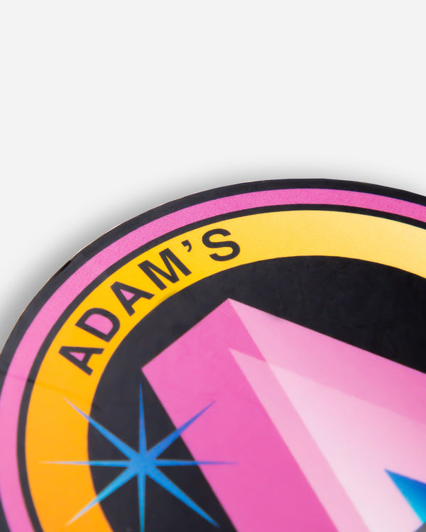 Adam's Black Art Deco Sticker 3"