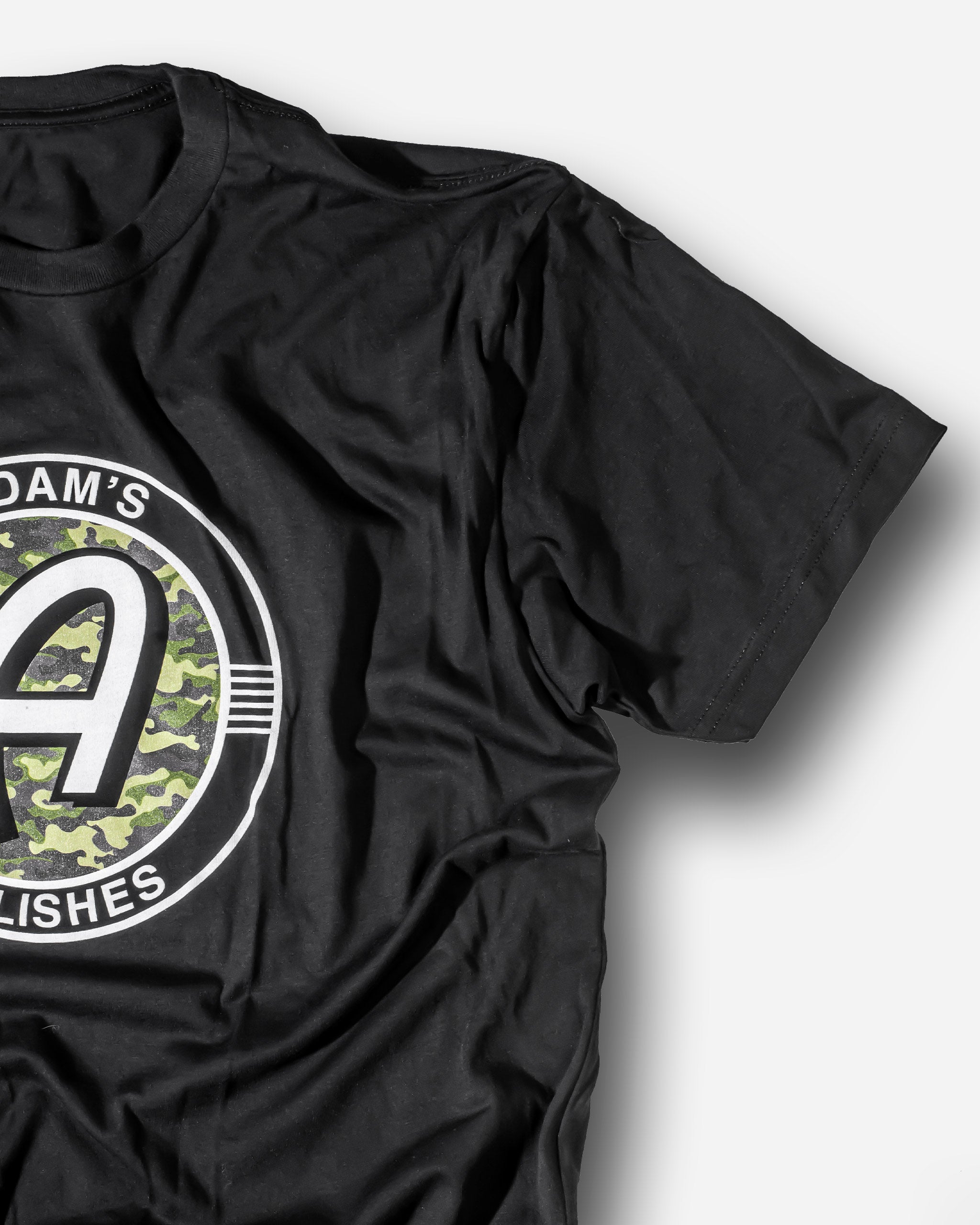 Adam's Camo Logo Black Shirt