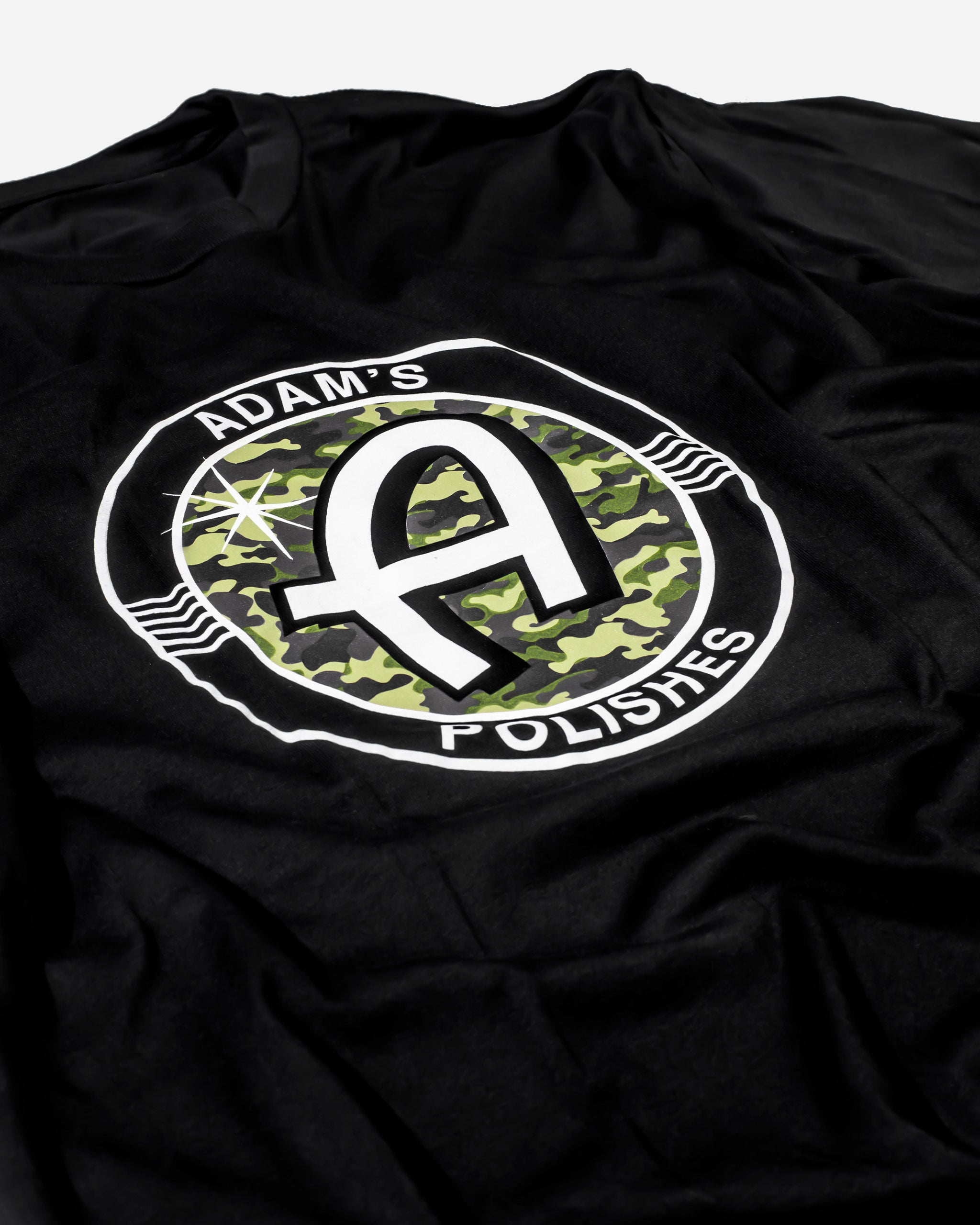 Adam's Camo Logo Black Shirt