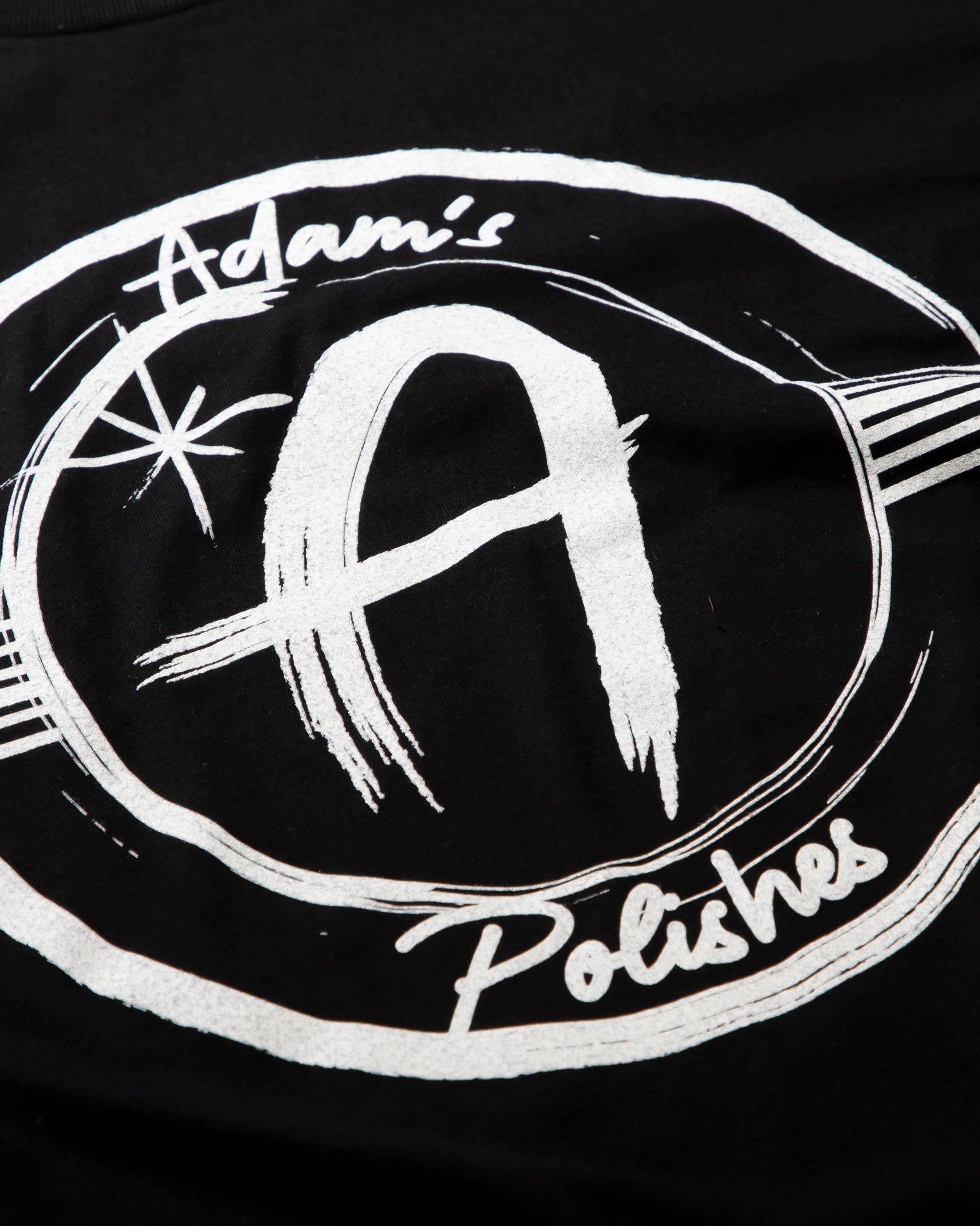 Adam's Brushed Logo Black T-Shirt